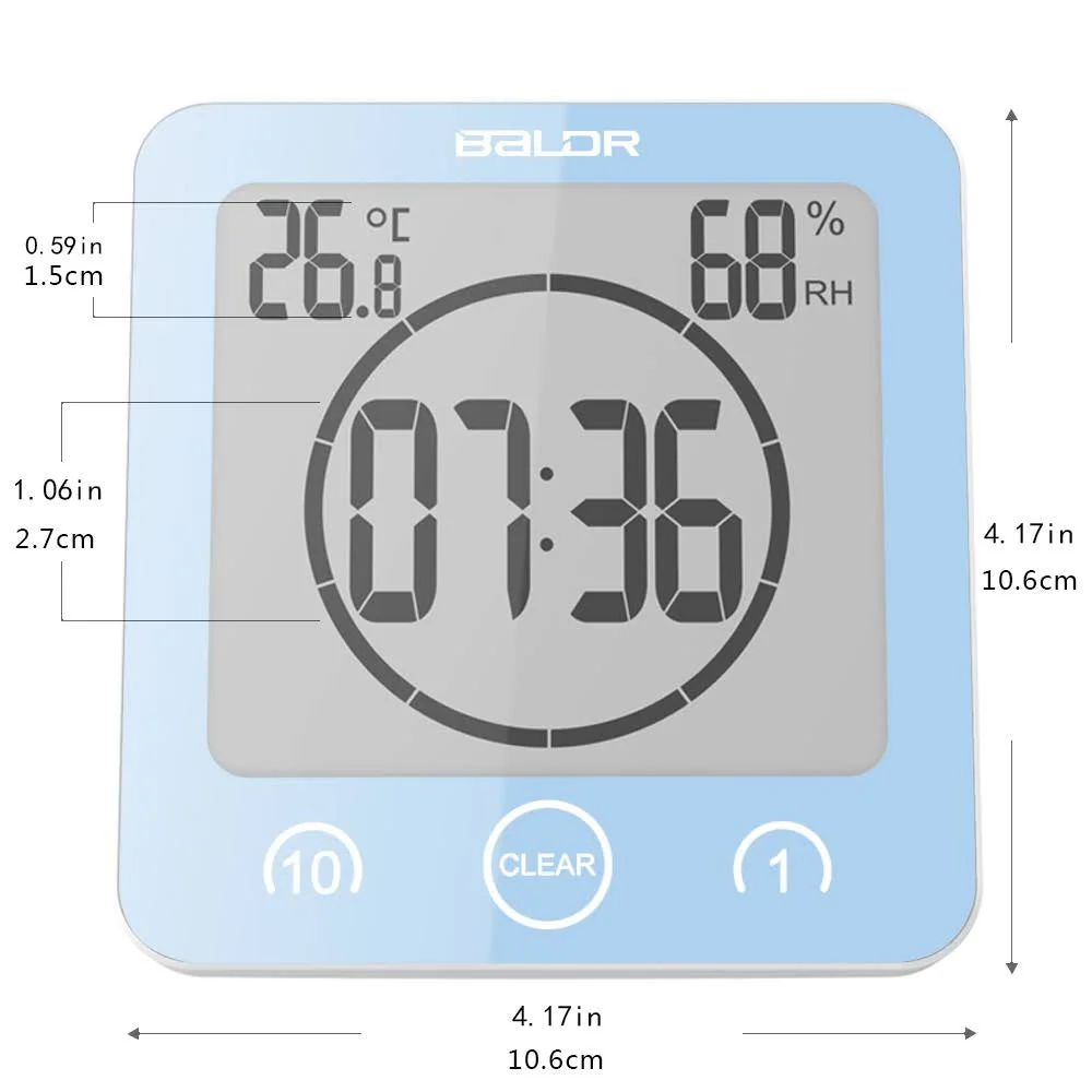 BALDR Waterproof Shower Clock - Reliable Waterproof Clock for Showers - Image 37