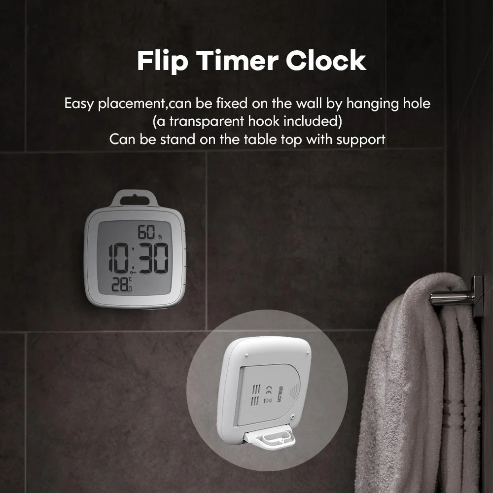 BALDR Waterproof Shower Clock With Timer for Bathrooms - Image 8