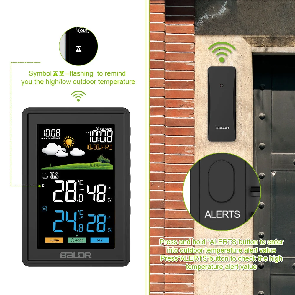 BALDR Weather Station Wireless Indoor Outdoor Thermometer - Image 14