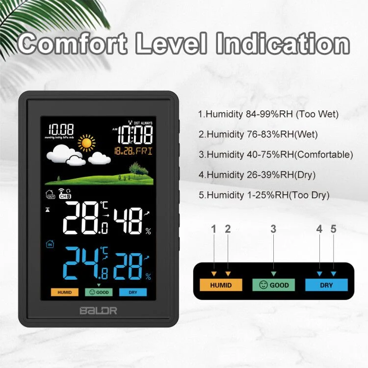 BALDR Weather Station Wireless Indoor Outdoor Thermometer - Image 5