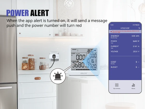 Wi-Fi Power Meter Hub with Smart Socket – Monitor Energy & Set Alerts - Image 11