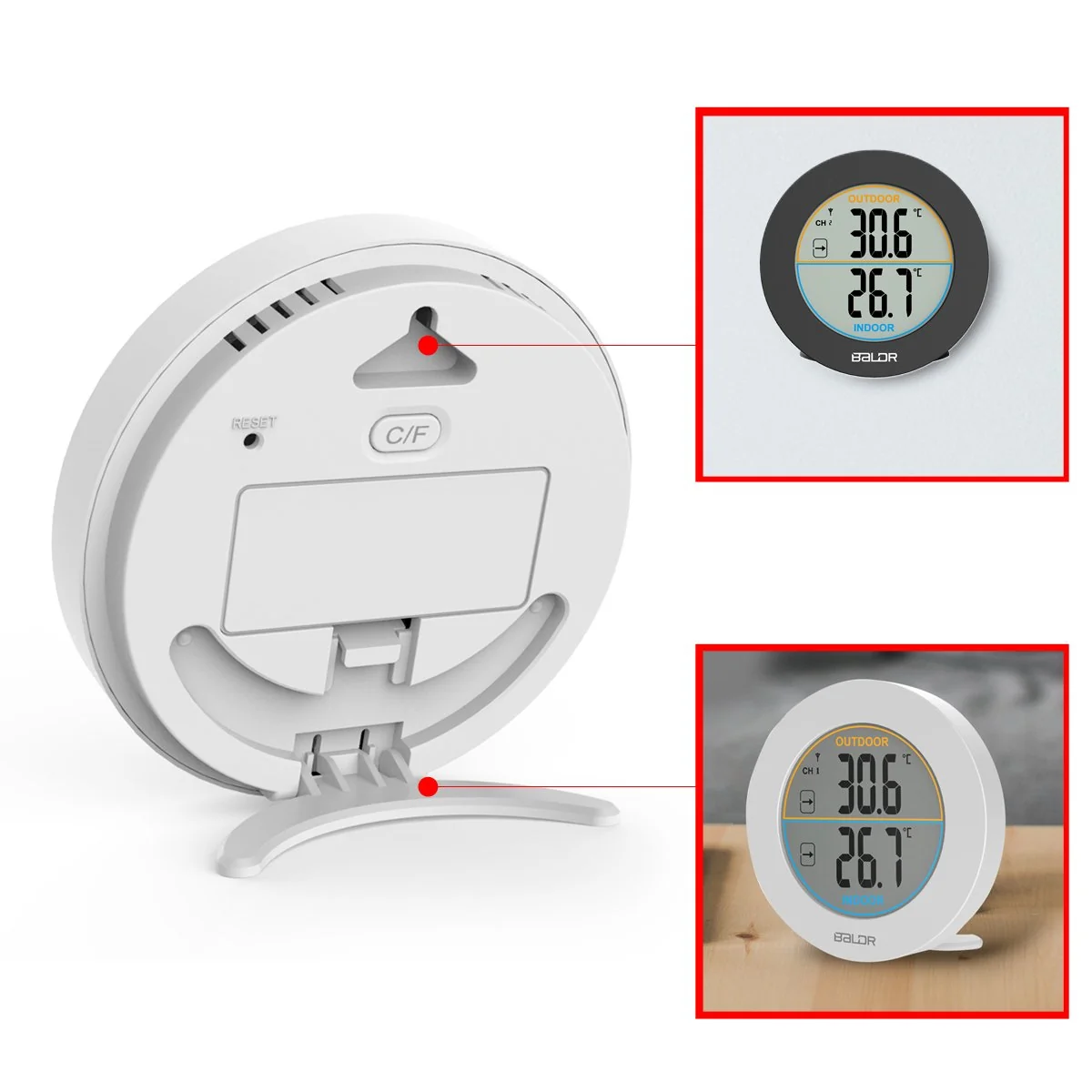 BALDR Wireless Indoor/Outdoor Thermometer - Image 6