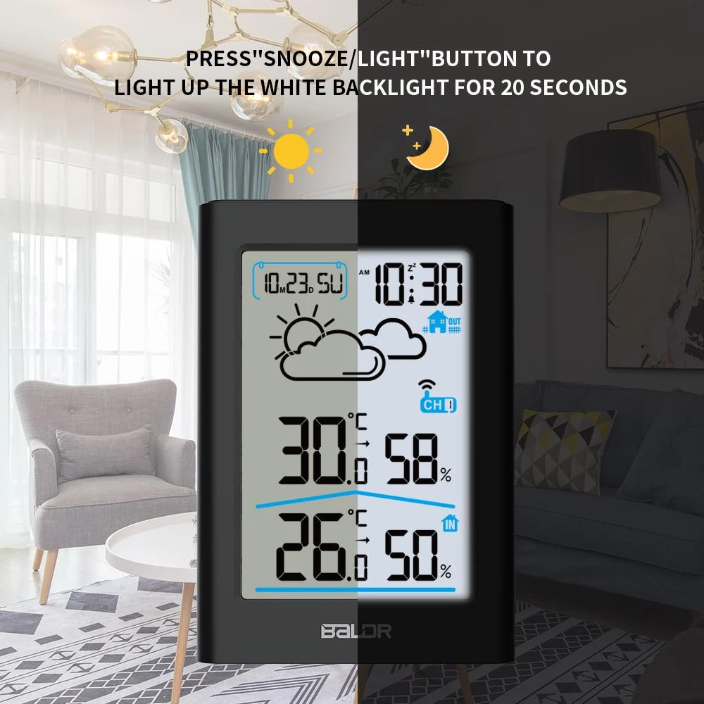 BALDR WS0341 Indoor & Outdoor Thermometer Hygrometer - Image 10