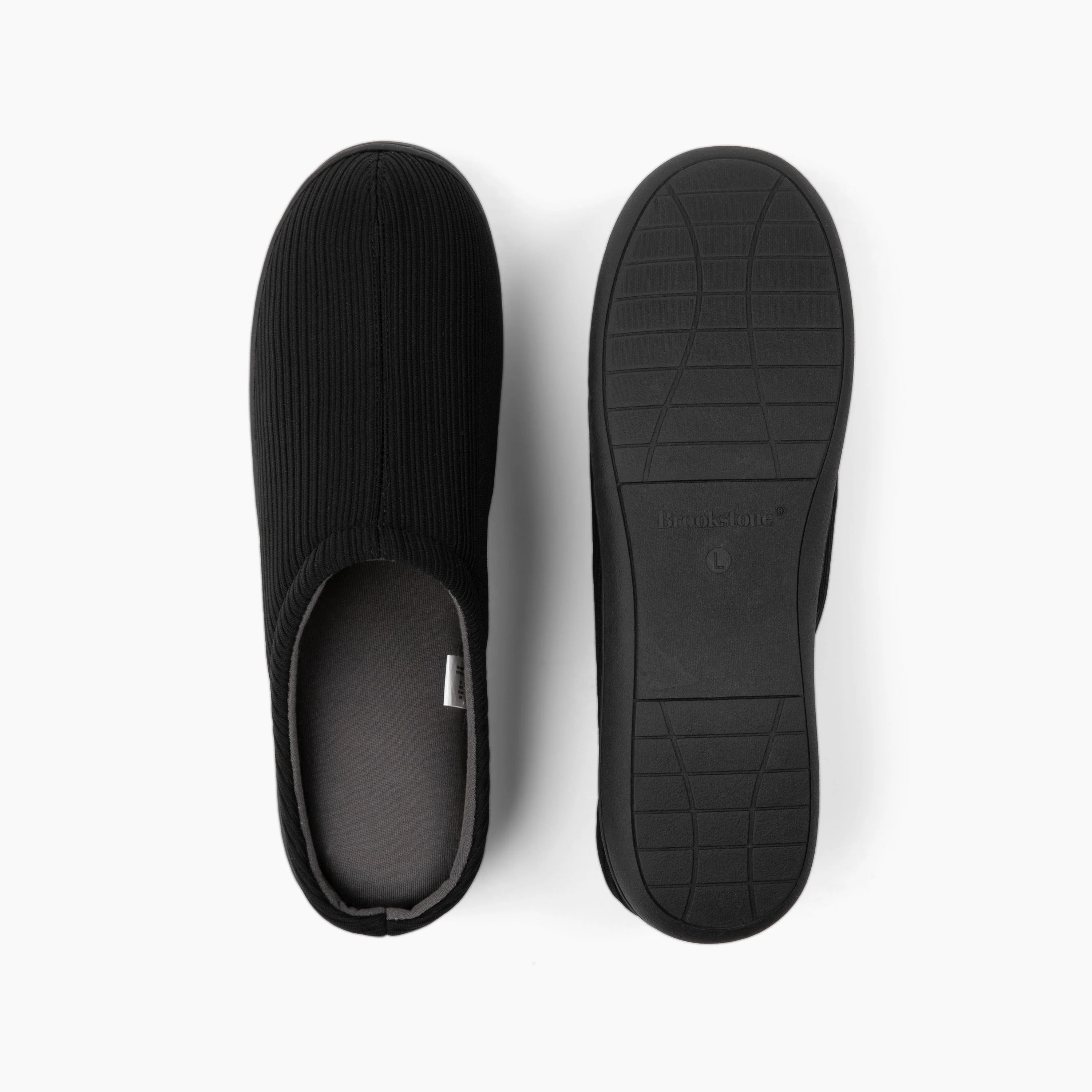 Brookstone Classic Comfort Memory Foam Slippers - Men's - Image 43