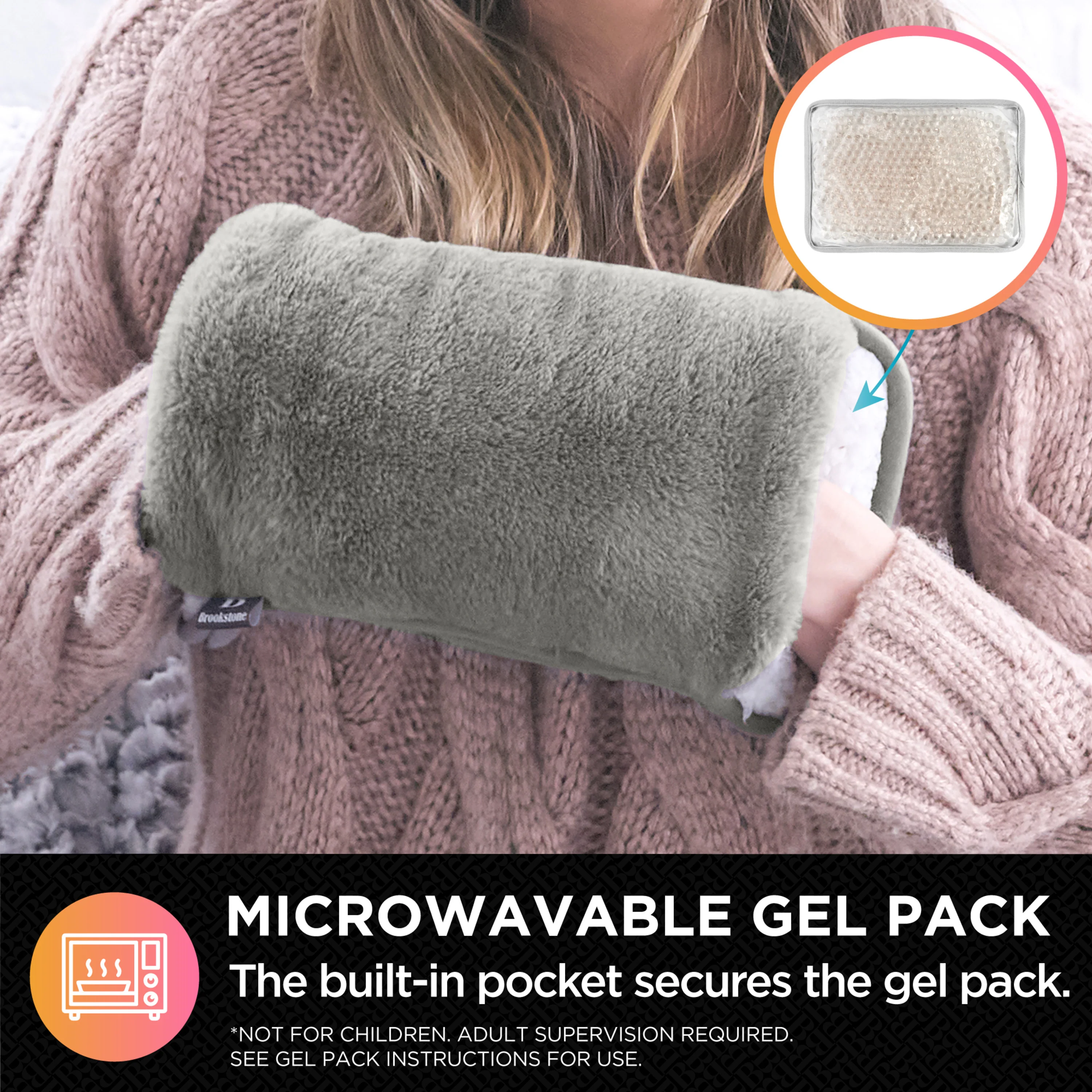 Brookstone Faux Fur Hand Warmer - Image 7