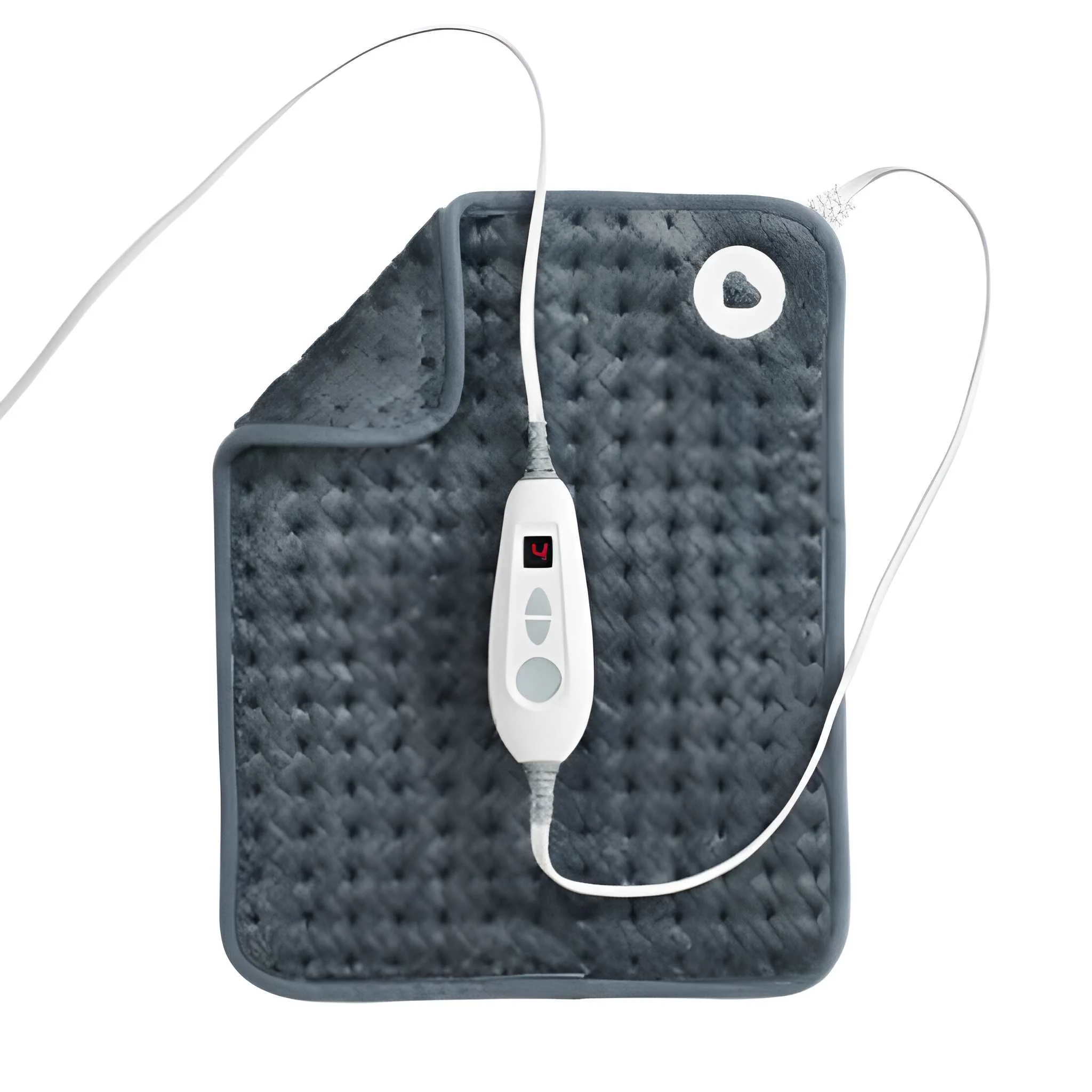 Brookstone Luxe Herringbone Heating Pad Charcoal - Image 6