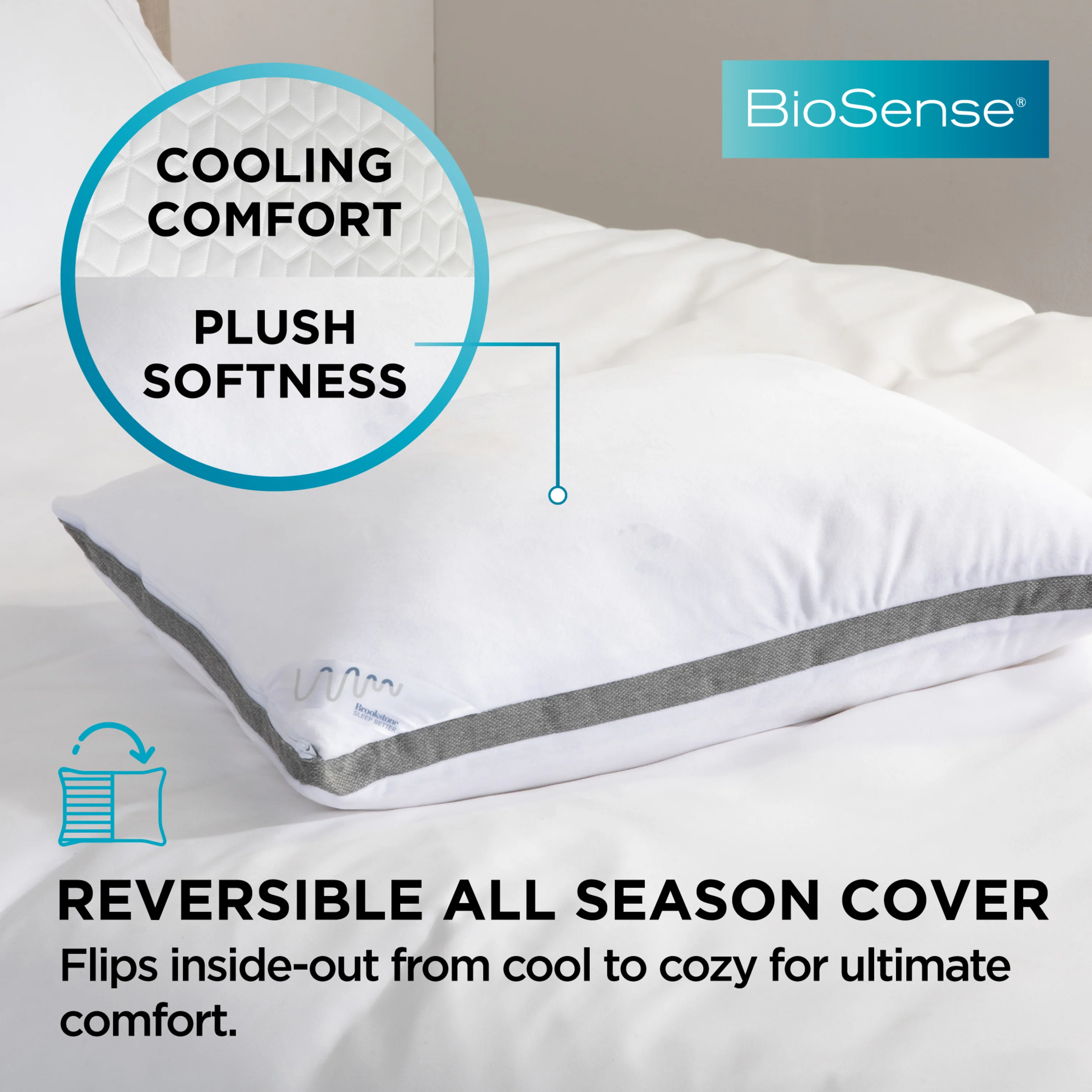 Brookstone Perfect 2-in-1 Comfort Pillow - Image 3