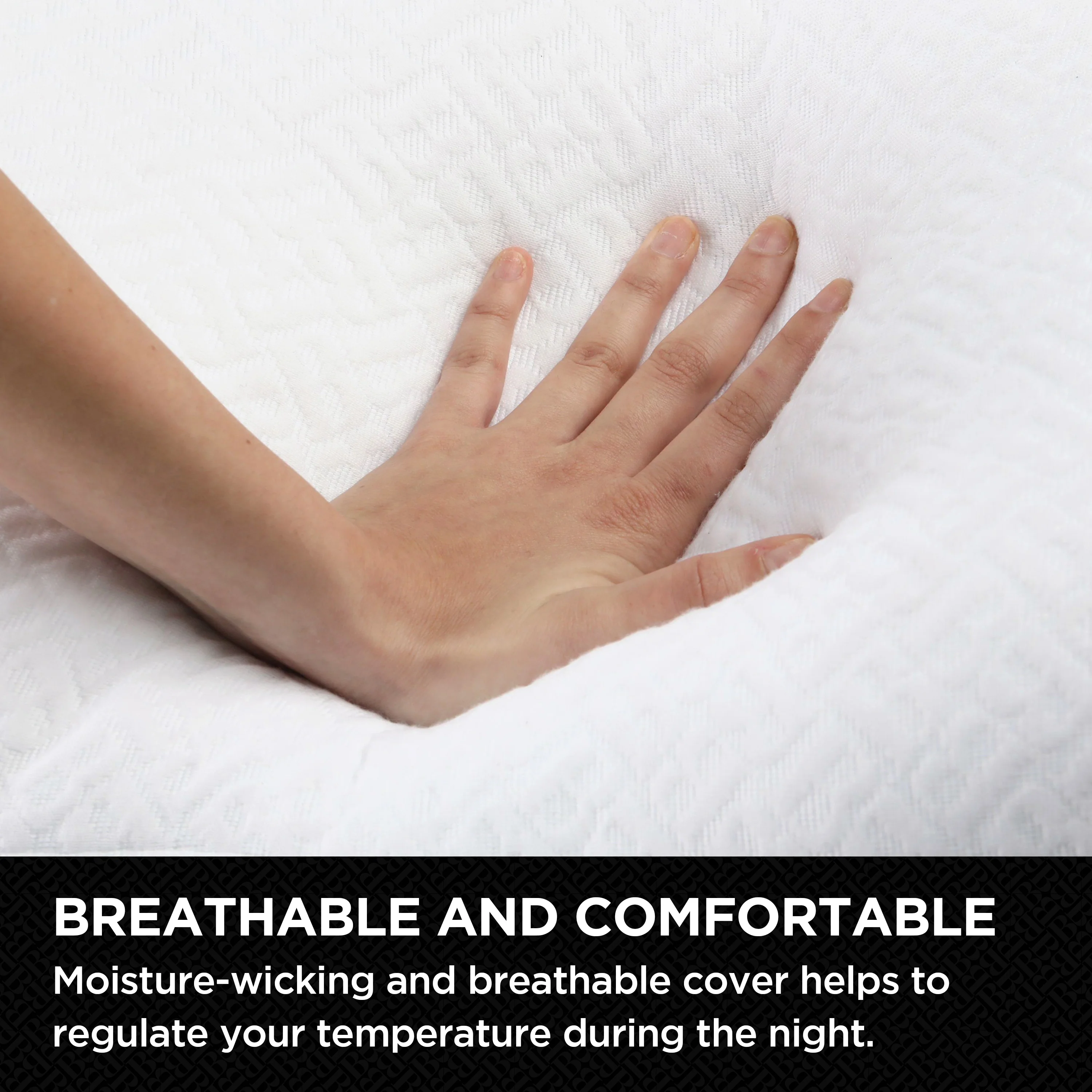 Brookstone TempSense Down Alternative Pillow (2 Pack) - Image 4