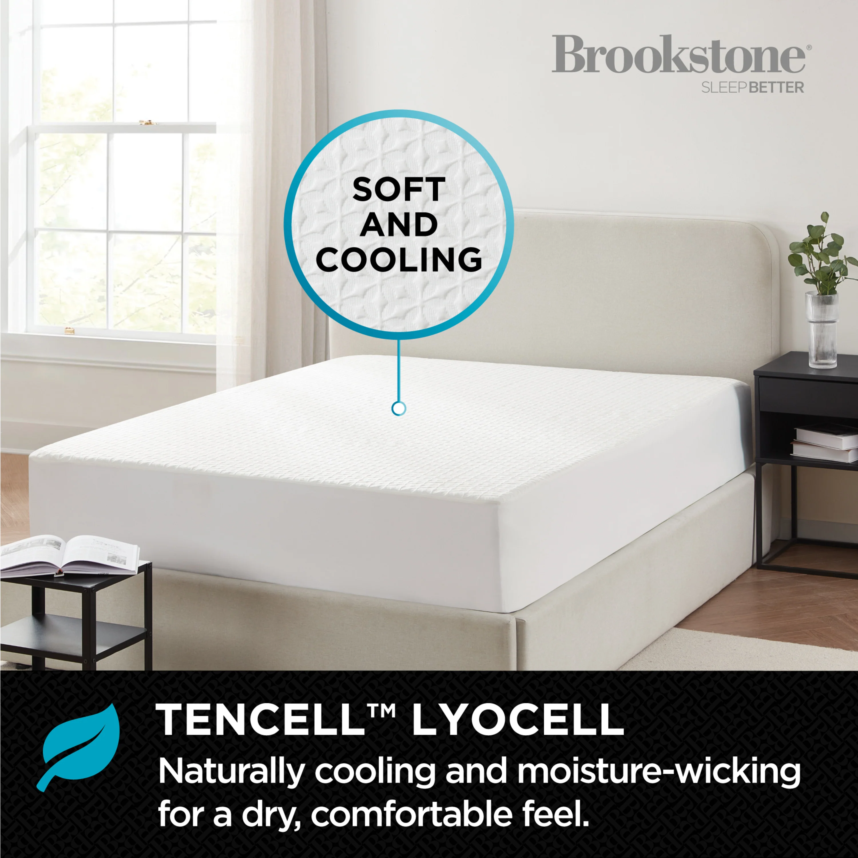 Brookstone Ultimate Mattress Protector - Tencel - Image 4