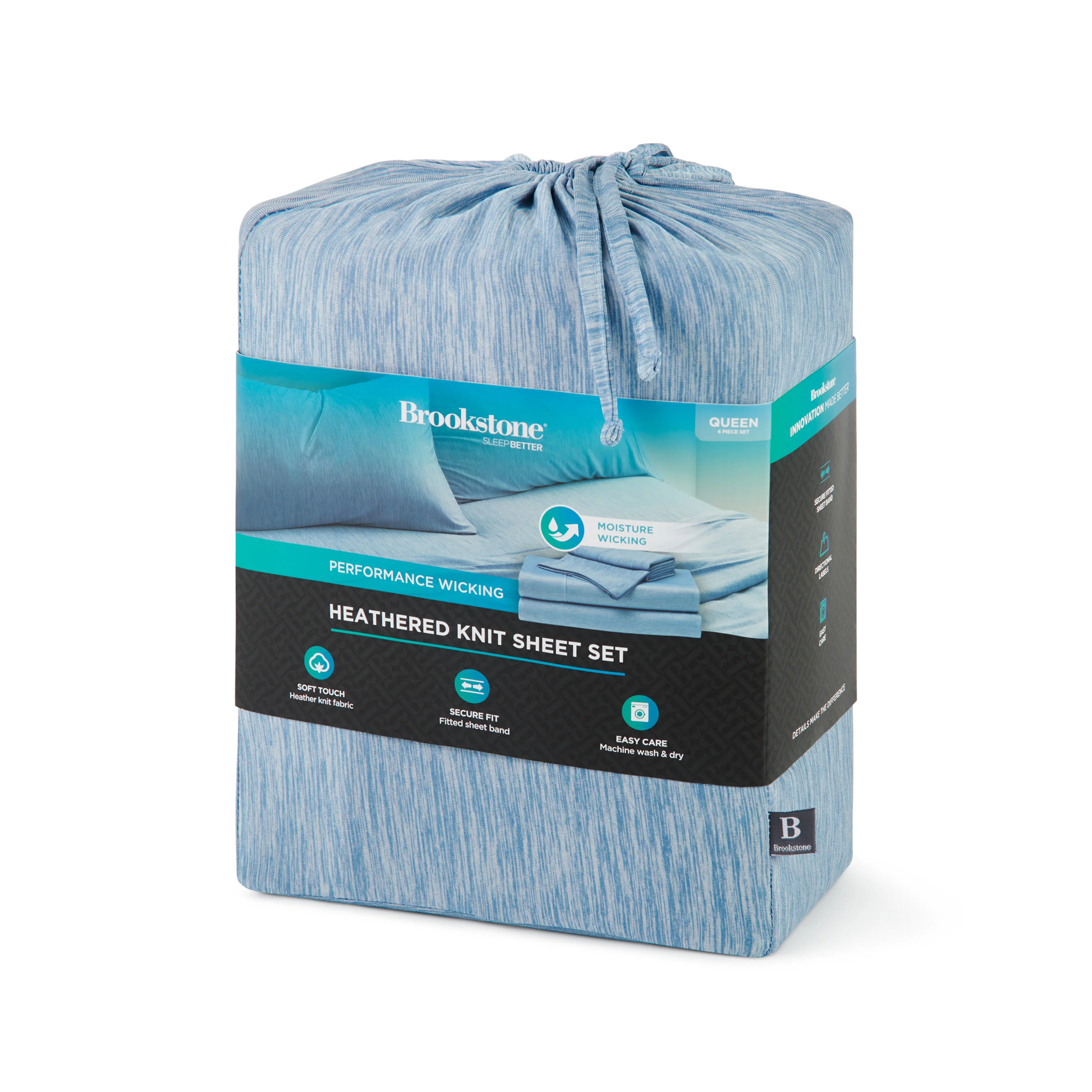 Brookstone Wicking Technology Knit Sheet Set - Image 5