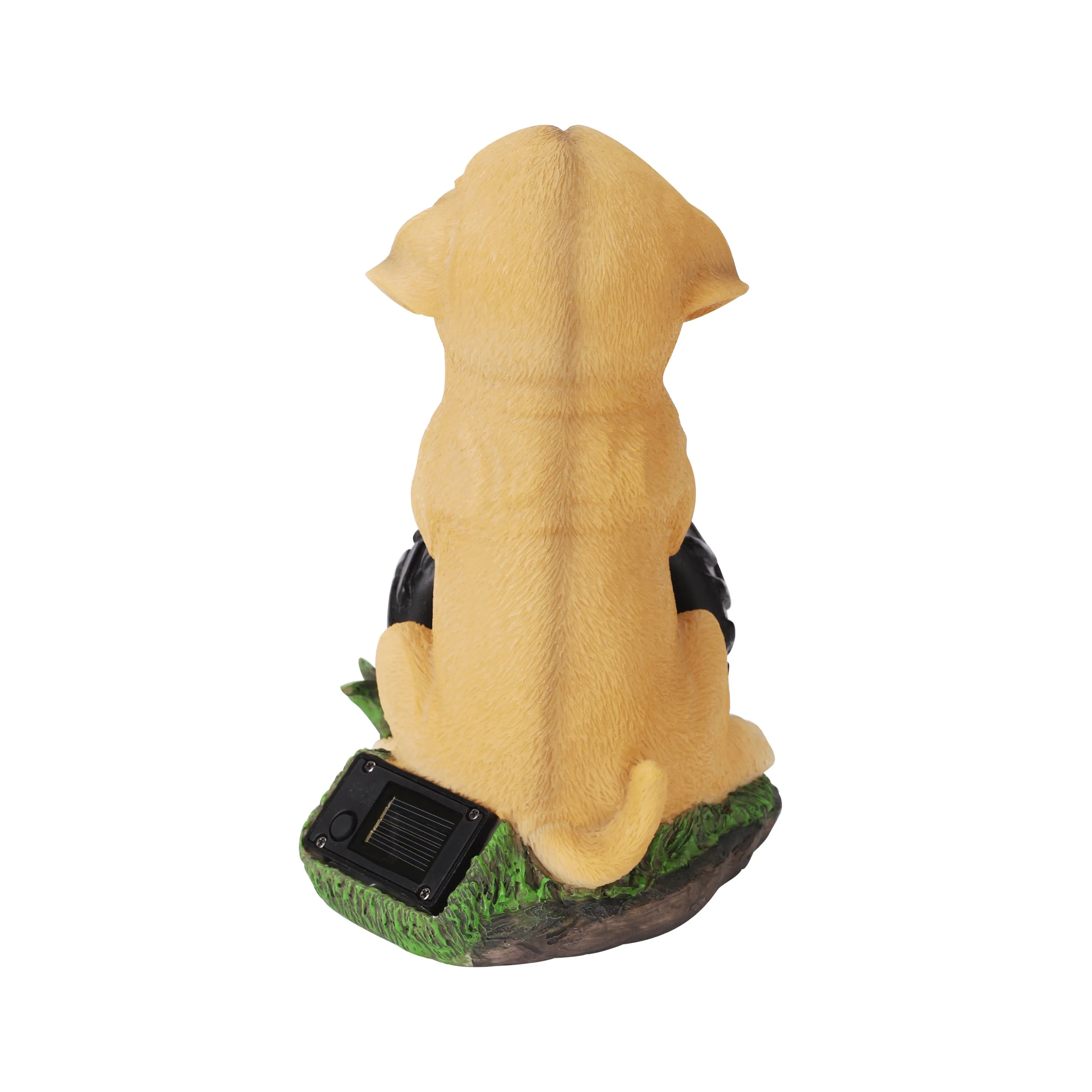 Buddy the Puppy Solar Outdoor Garden Statue With Integrated LED Light - Image 9