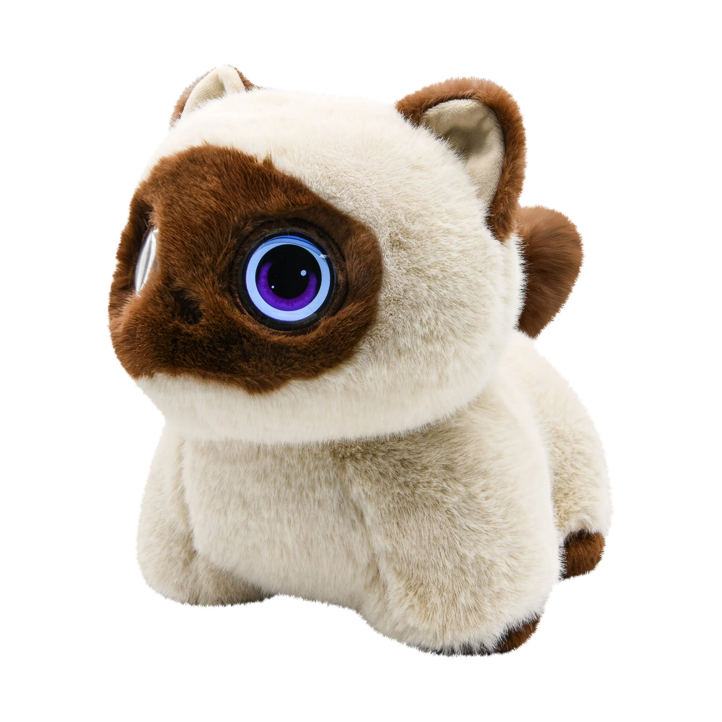 Contixo AI Pixie-Paw Smart Interactive Plush Cat – Voice-Responsive, Touch-Activated, Expressive Eyes, AI Companion Stuffed Animal for Kids & Pet Lovers - Image 2