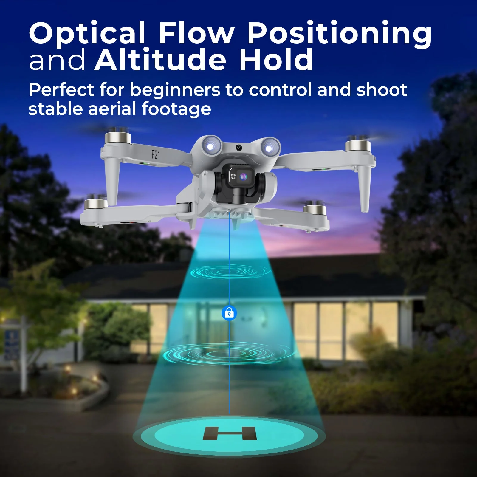 Contixo F21 Elite Sky Remote Control Beginner Drone With 1080P HD Camera - Image 8