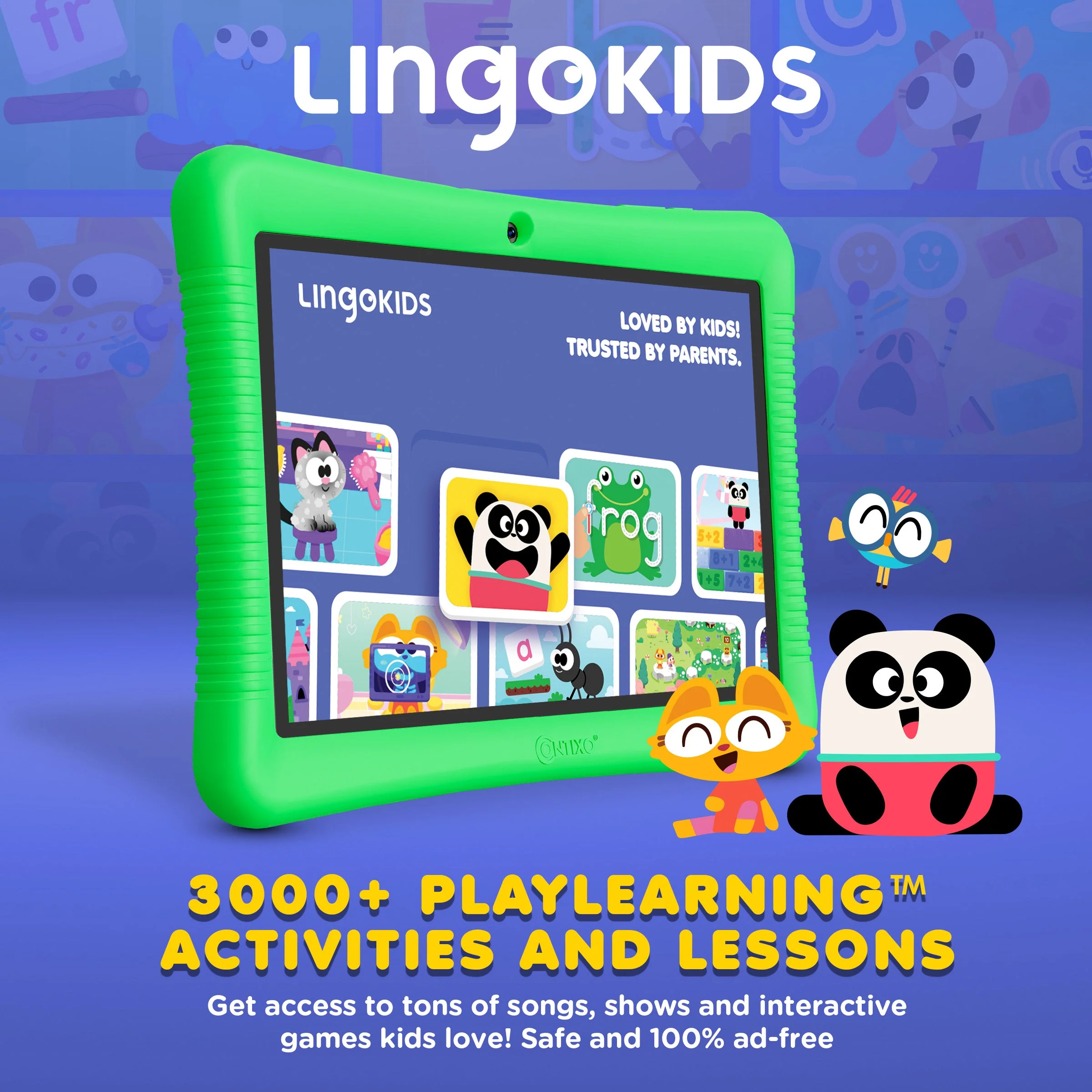 Contixo K102 10" Kids Tablet, Featuring Epic & Lingo Kids, 15 Educational Apps - Image 6