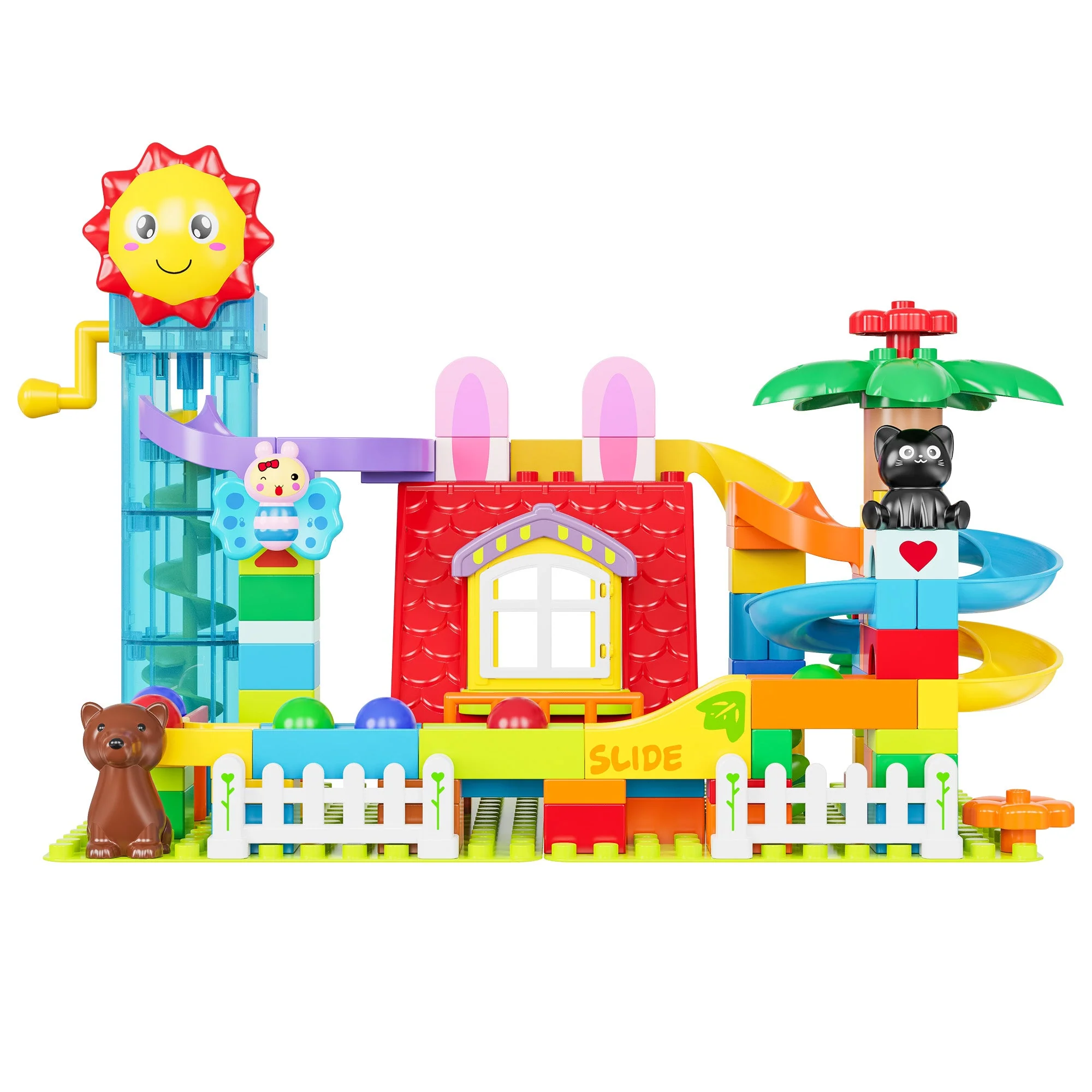 Contixo MK1 Marble Track Building Set, 118 Pieces, Ages 3+ - Image 4