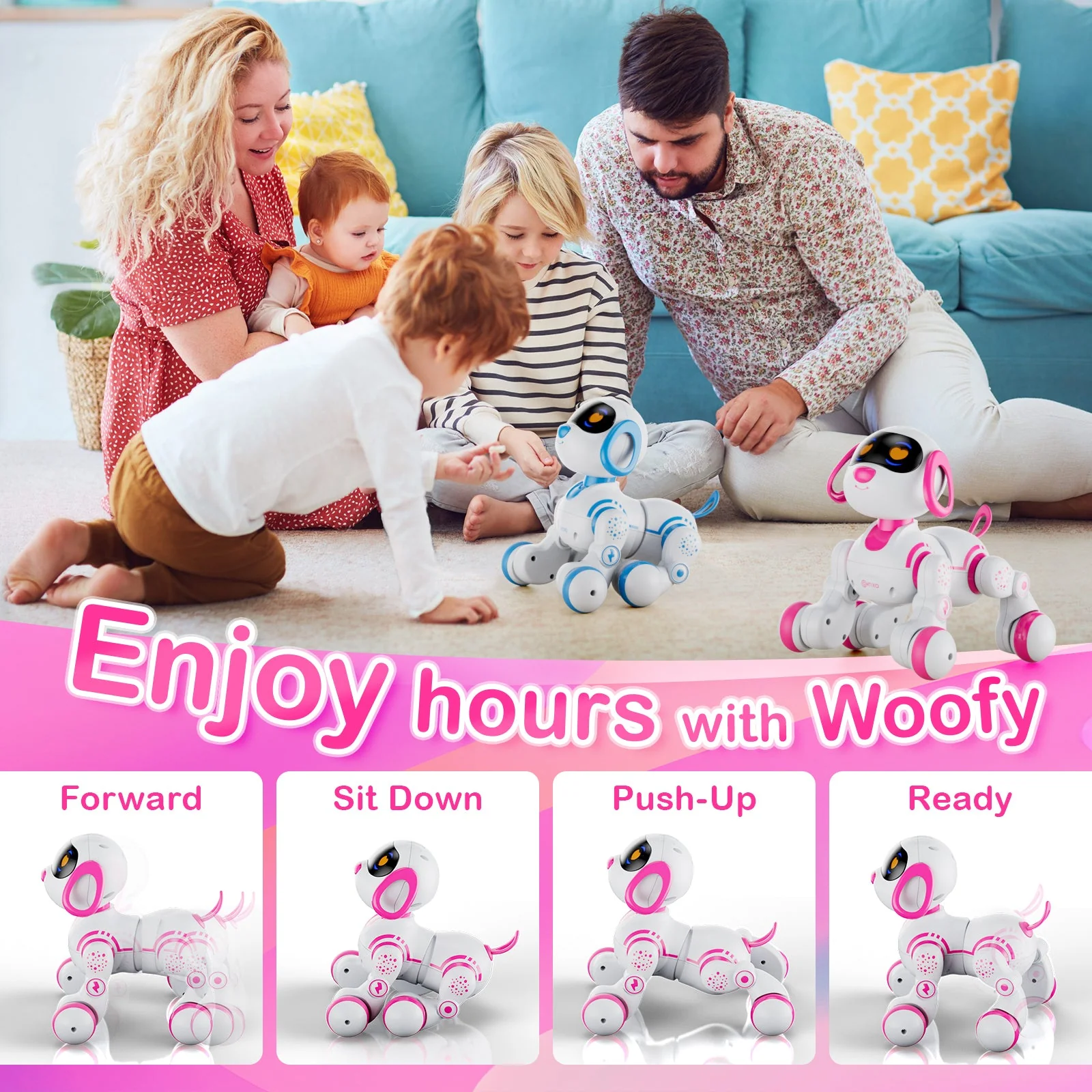 Contixo R3 Interactive Smart Robot Pet Dog Toy With Remote Control - Image 4