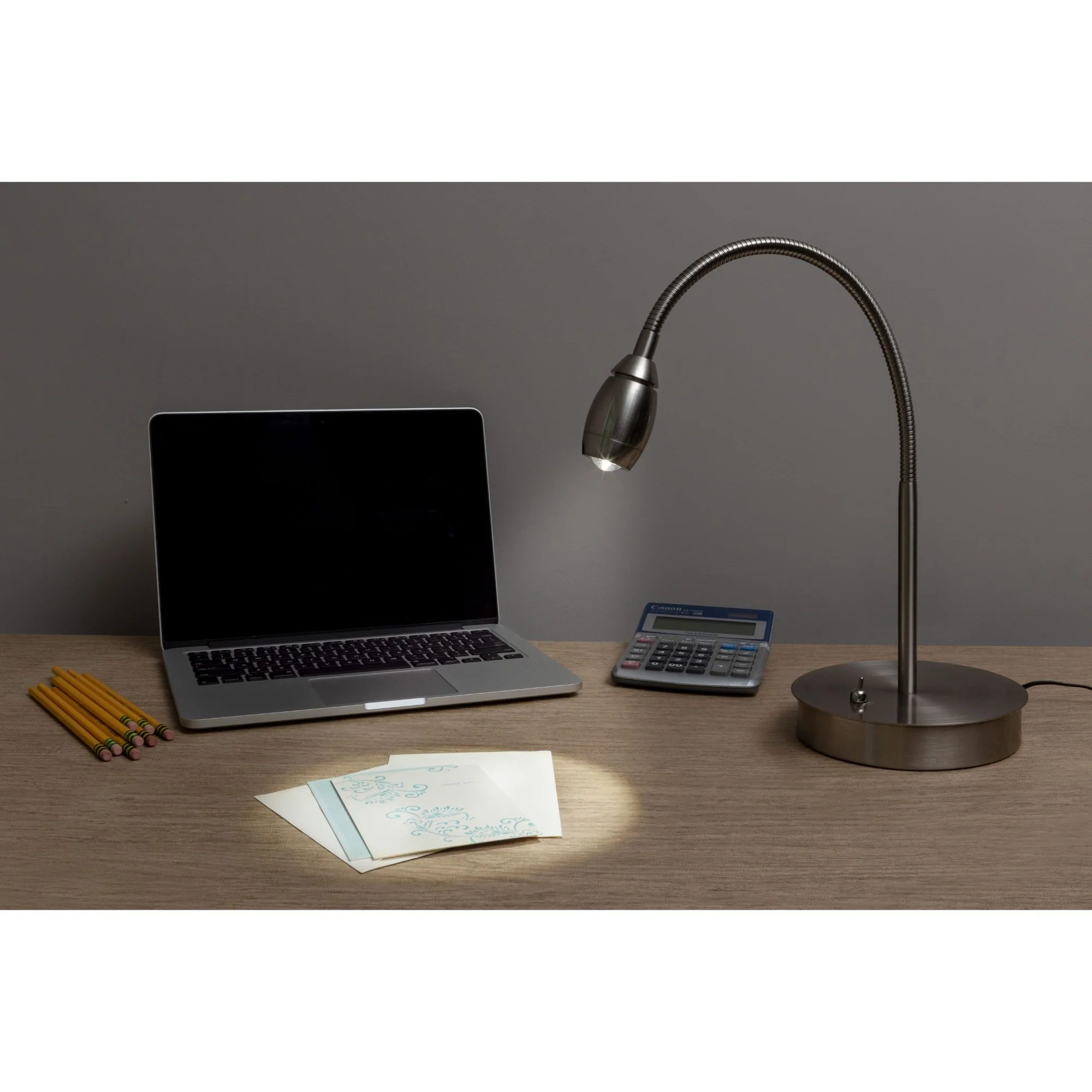 Daylight24 Adjustable Beam LED Desk Lamp – Brushed Nickel Finish - Image 2