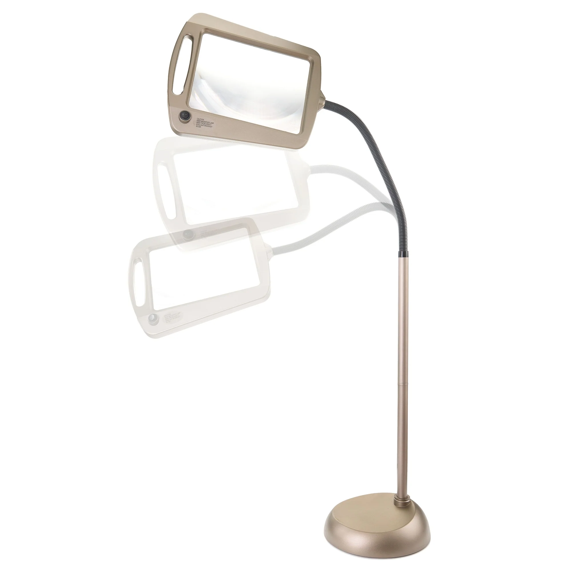 Daylight24 Full Page Magnifier Floor Lamp - Painted Bronze Finish - Image 2