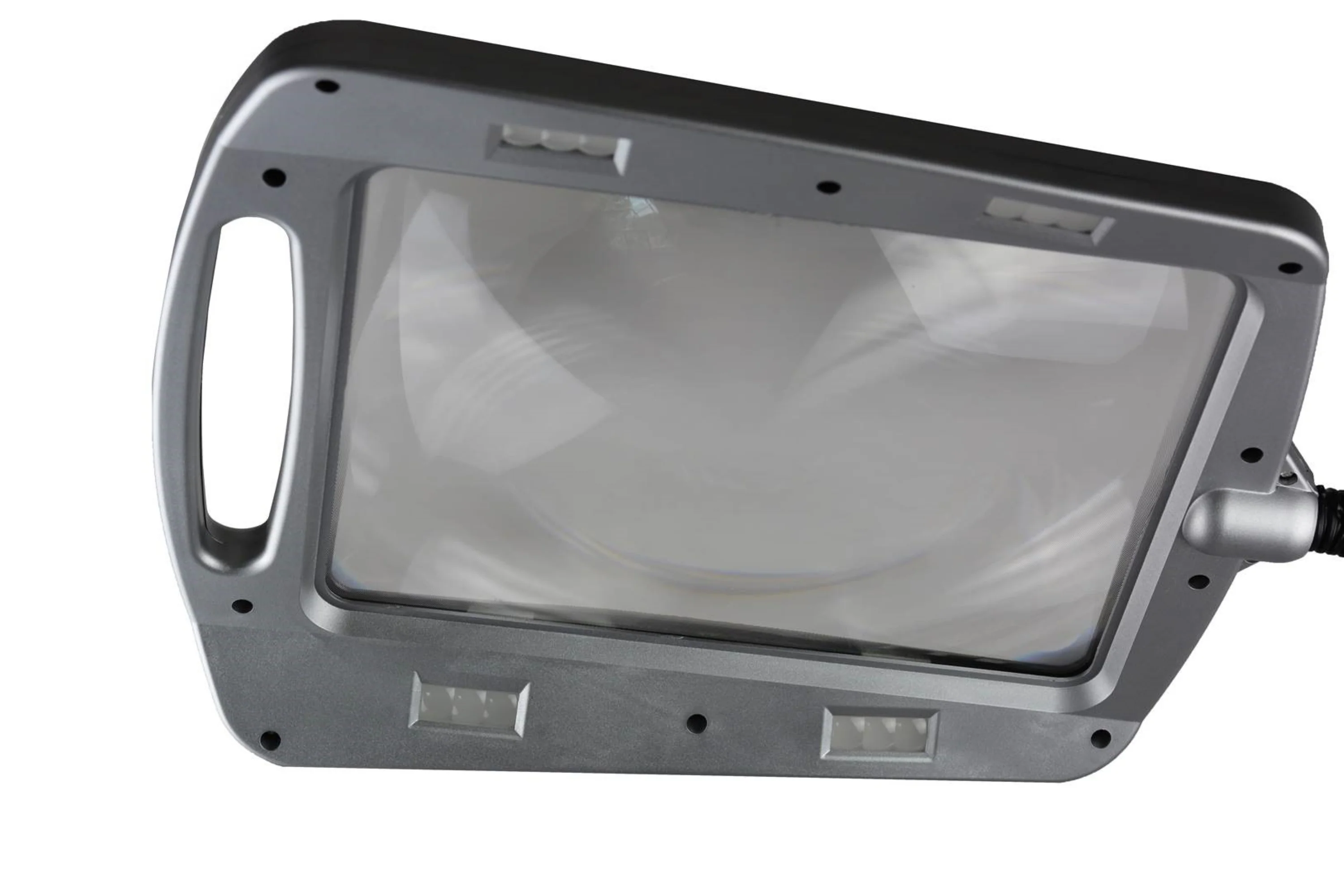 Daylight24 Full Page Magnifier Floor Lamp - Painted Silver Finish - Image 4
