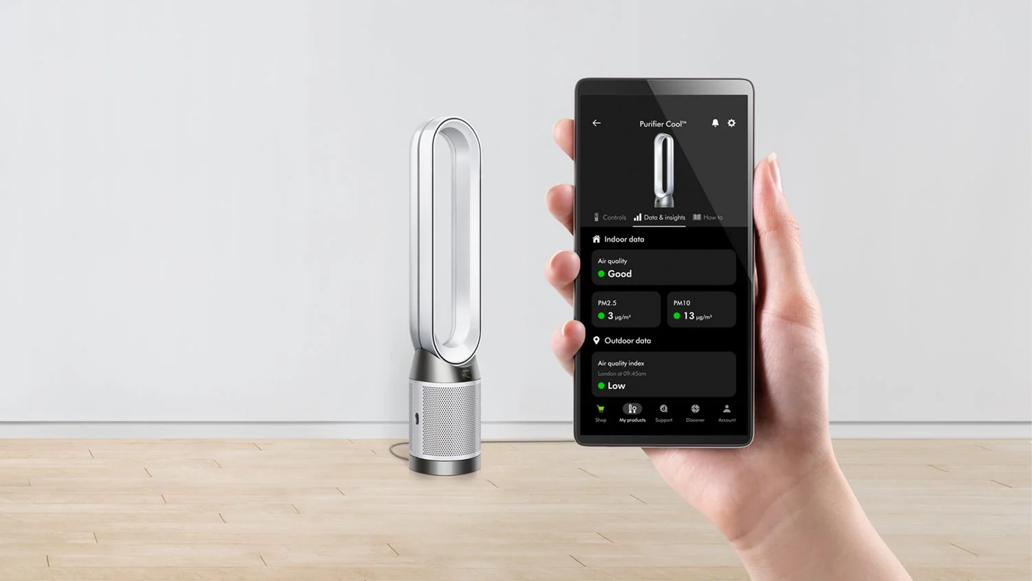 Dyson Air Purifier Cool PC1 Tower in White - Image 5
