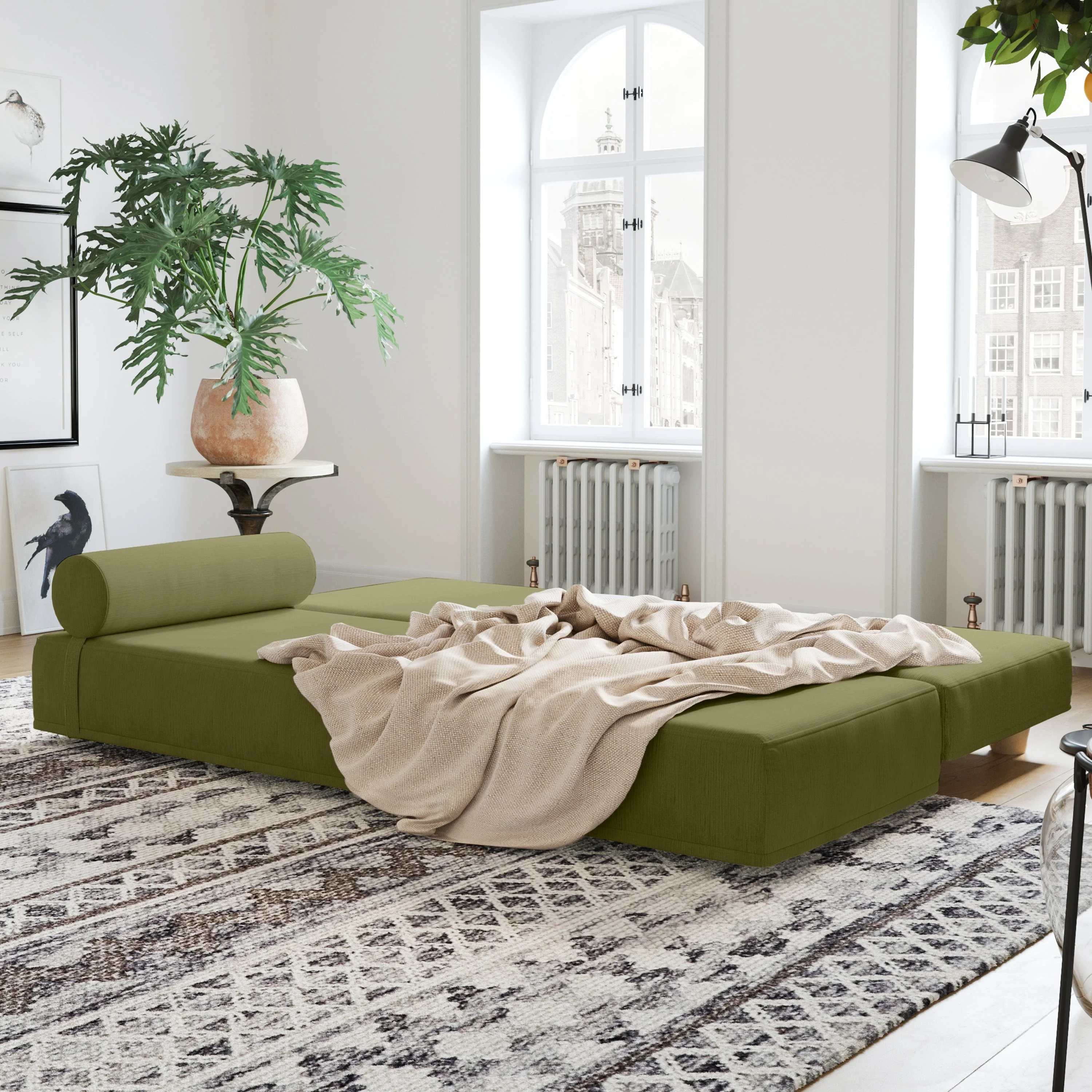 Jaxx Alon Daybed | Fold-Out Sleeper | Queen-Size Mattress - Image 14