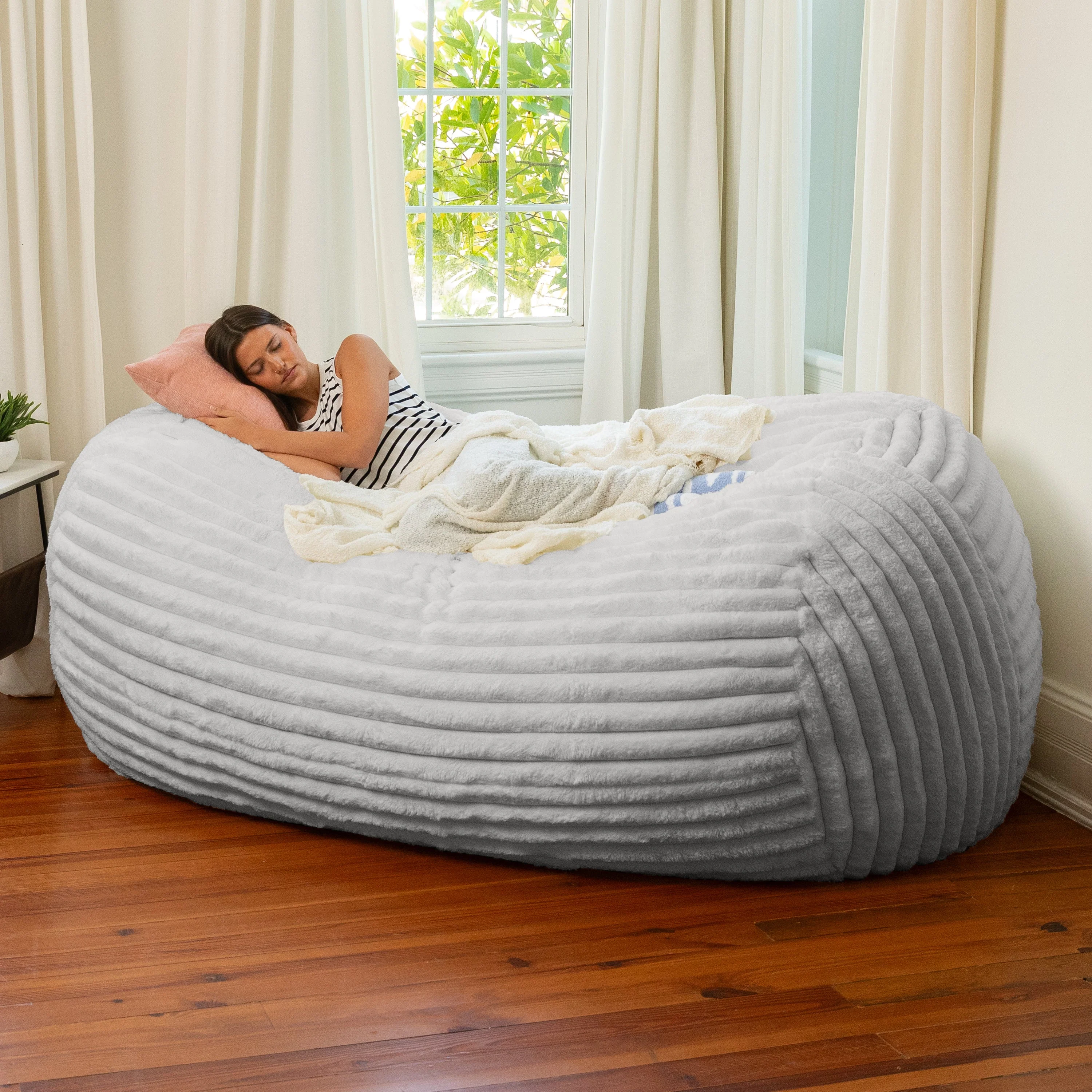 Jaxx Grand Lounger 7 Foot Bean Bag Sofa -Mondo Fur - Image 7