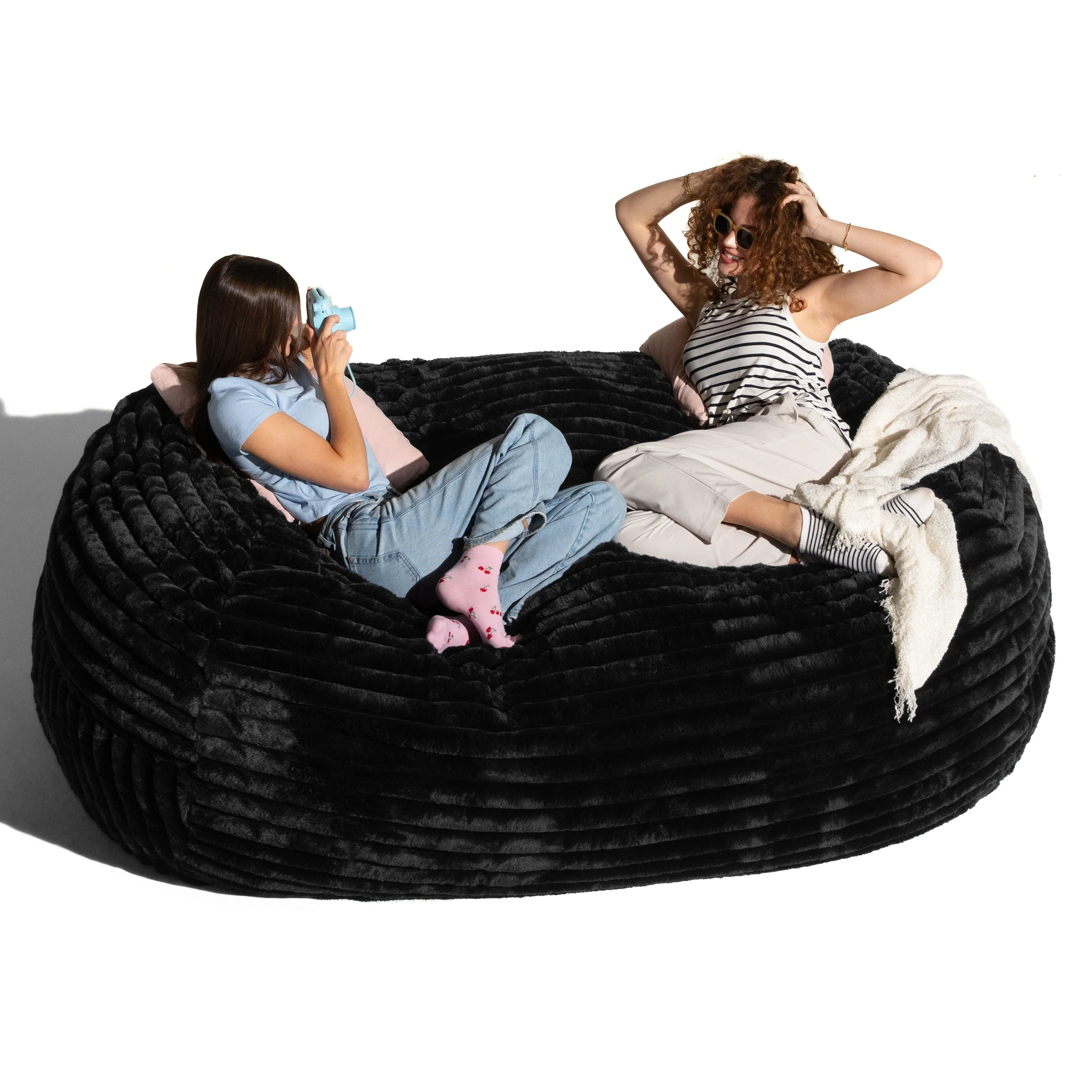 Jaxx Grand Lounger 7 Foot Bean Bag Sofa -Mondo Fur - Image 8