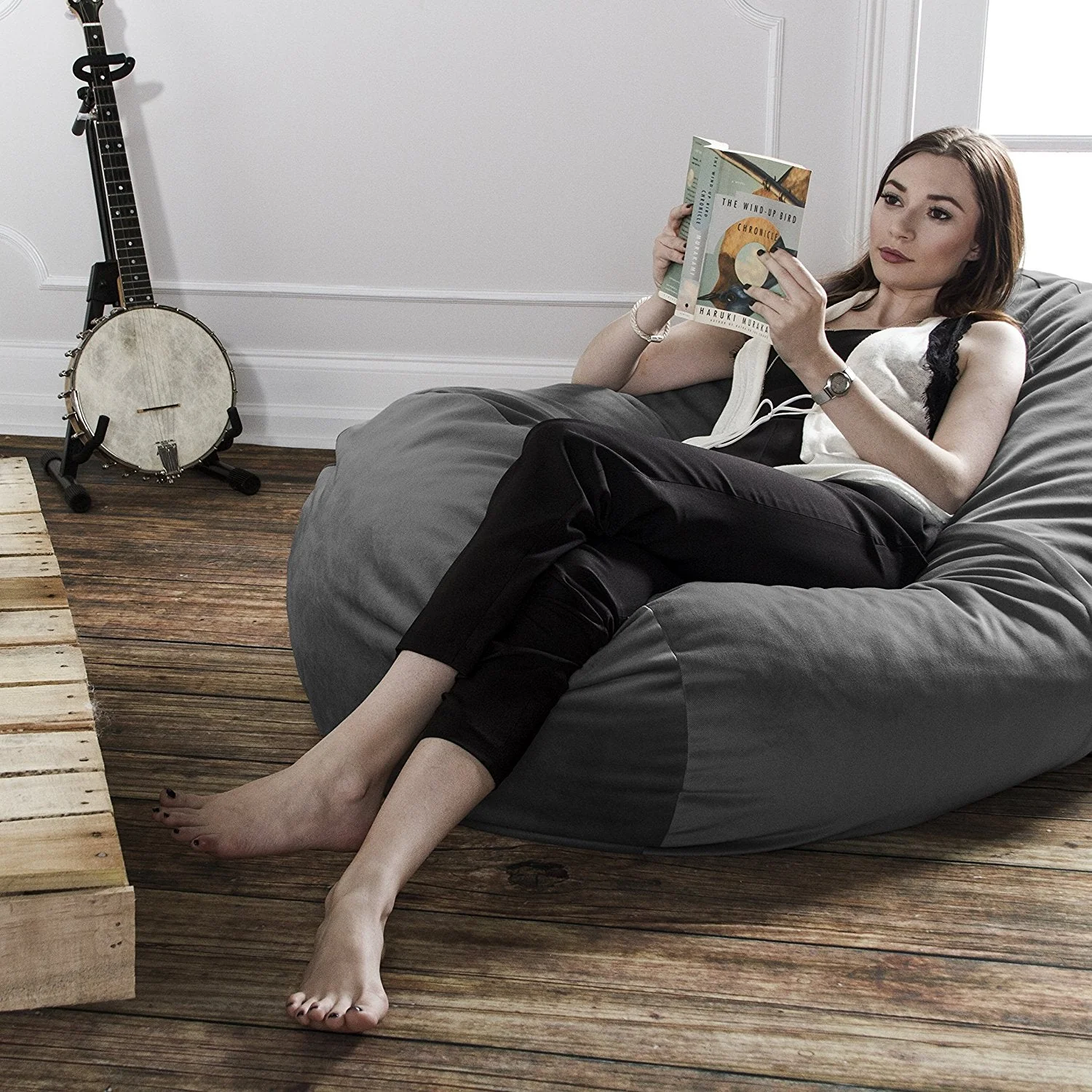Jaxx Sofa Saxx 4-foot Bean Bag Lounger - Image 13