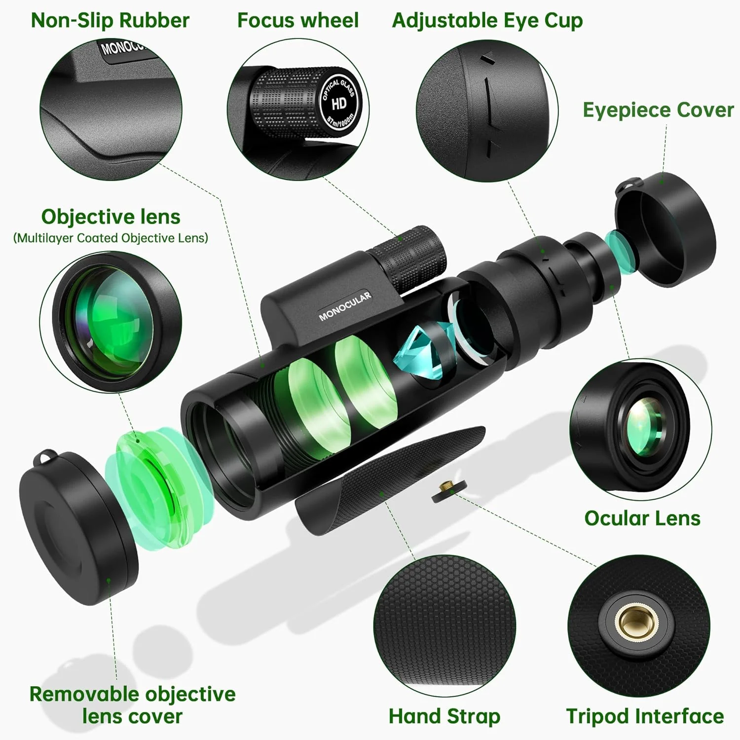 Monocular Telescope With Smartphone Holder & Tripod - Image 2