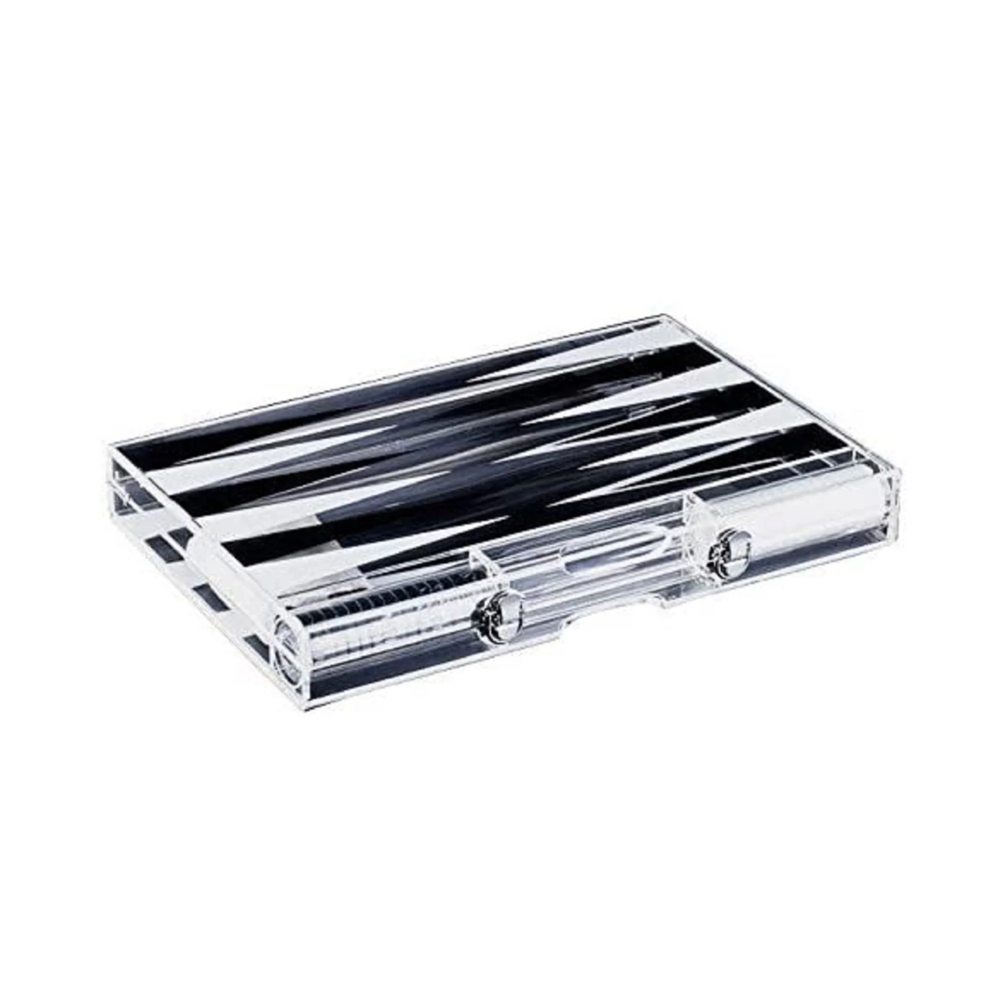 Premium 14-Inch Lucite Backgammon Set - Image 4