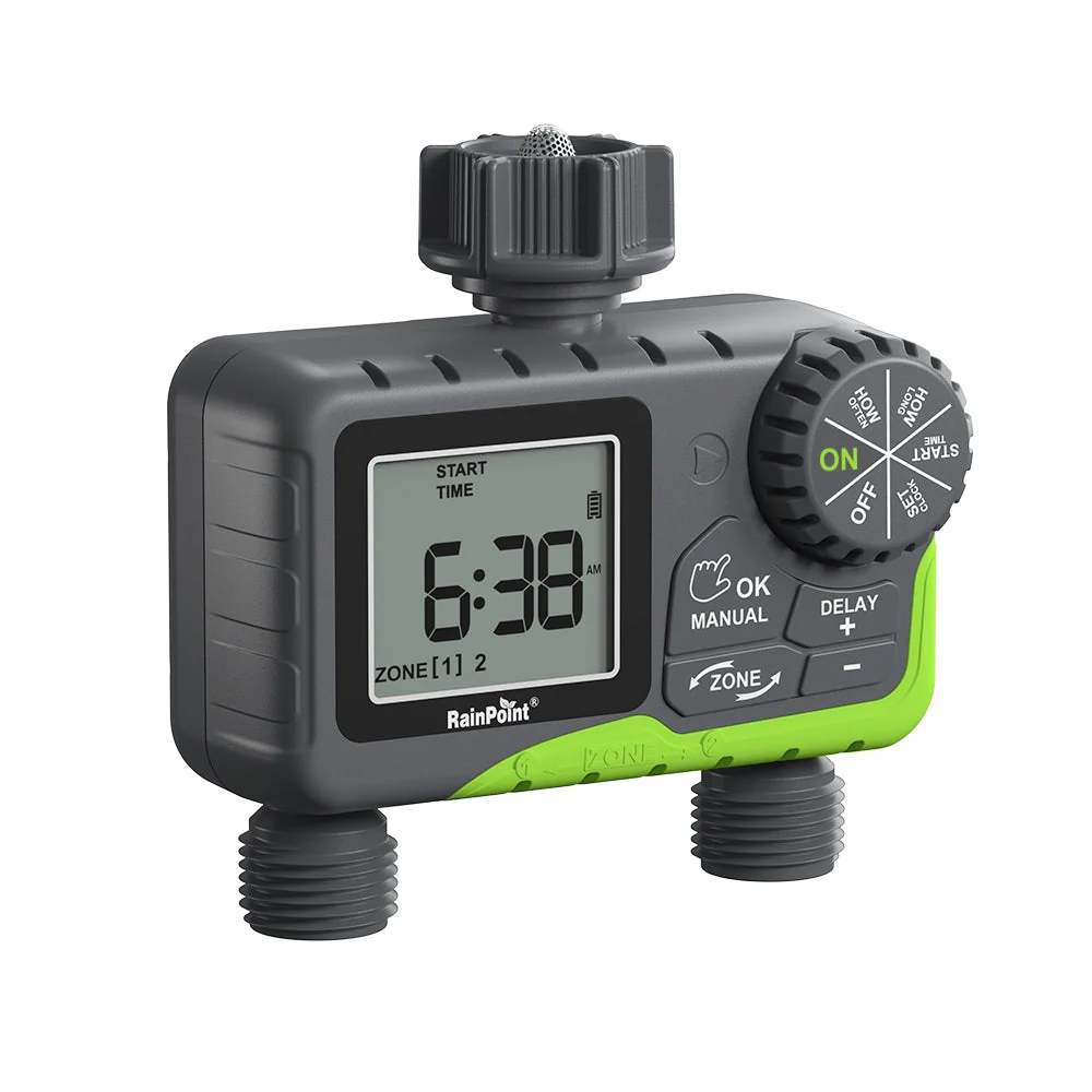 RAINPOINT 2-Zone Smart Water Timer for Garden Hose