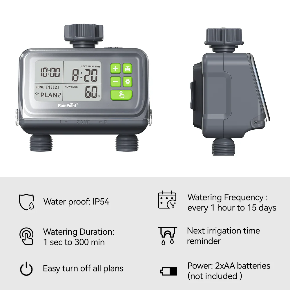 2 Zone Water Timer for Garden Hose - Image 11