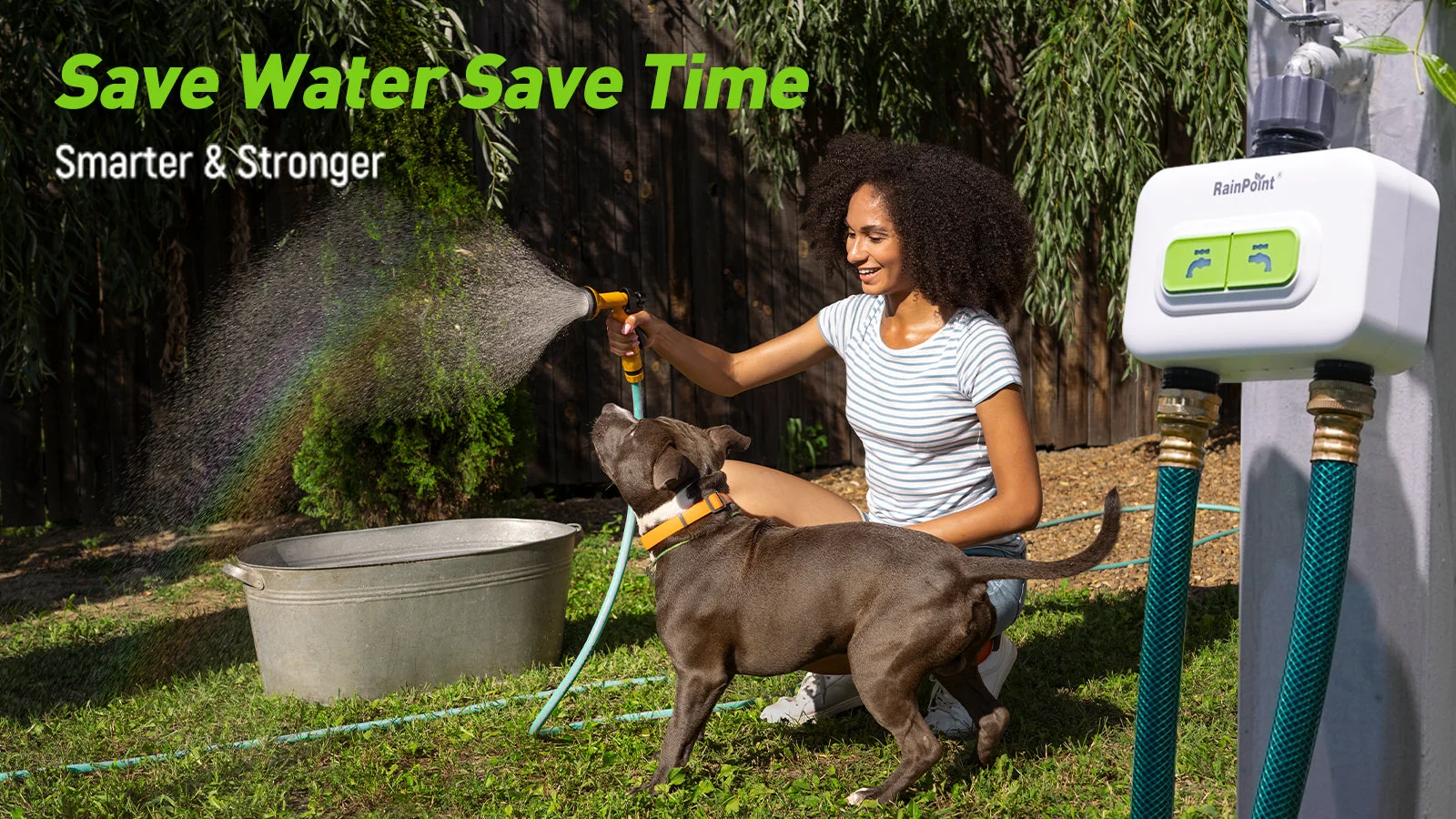 2-Zone Wireless Smart Water Timer with Hub for Outdoor Irrigation - Image 7