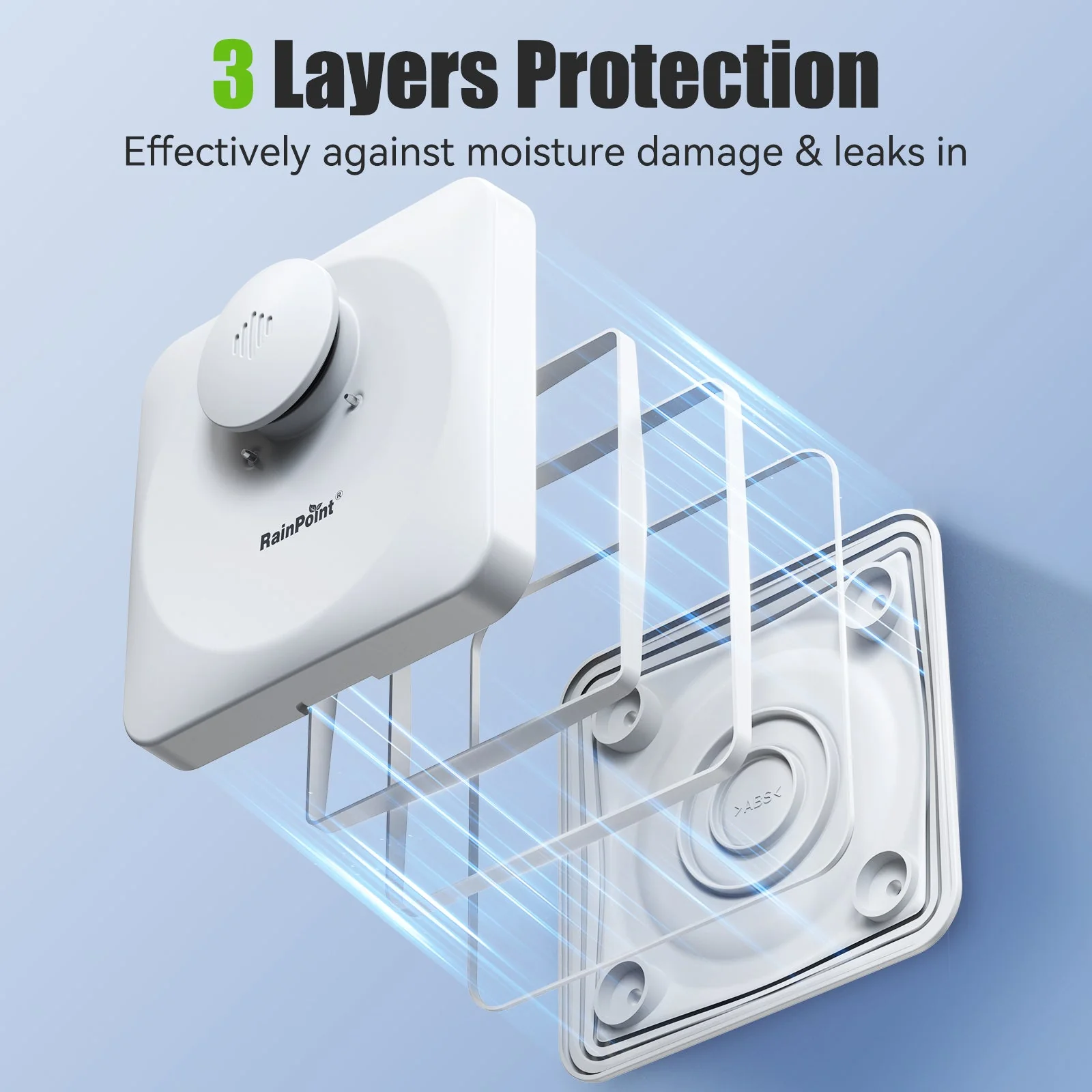 RAINPOINT Wi-Fi Water Leak Detector (3 Pack + Hub) - Image 3