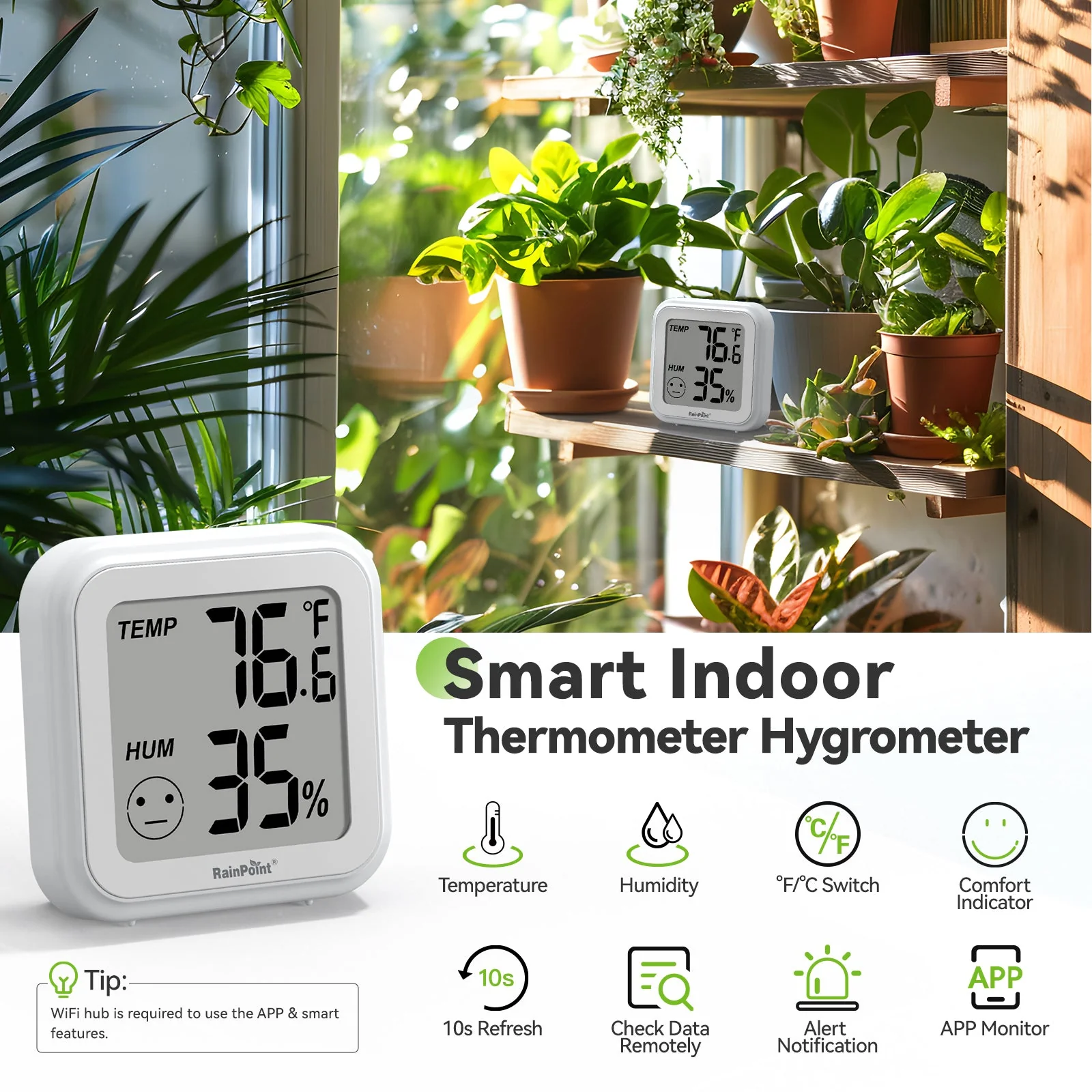 RAINPOINT WiFi Thermo-Hygrometer - Image 4