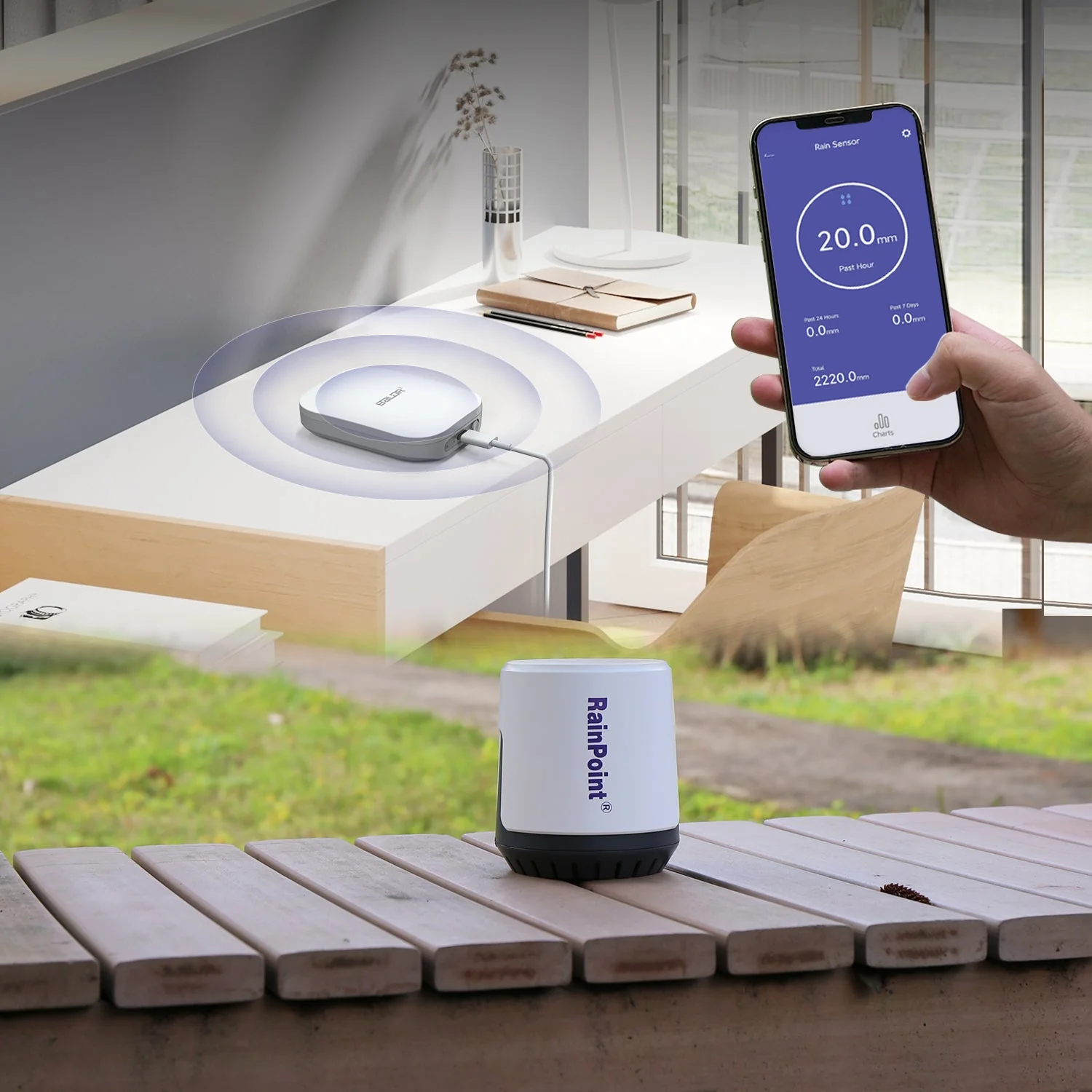 RainPoint Wireless Wi-Fi Digital Rain Gauge - Image 18