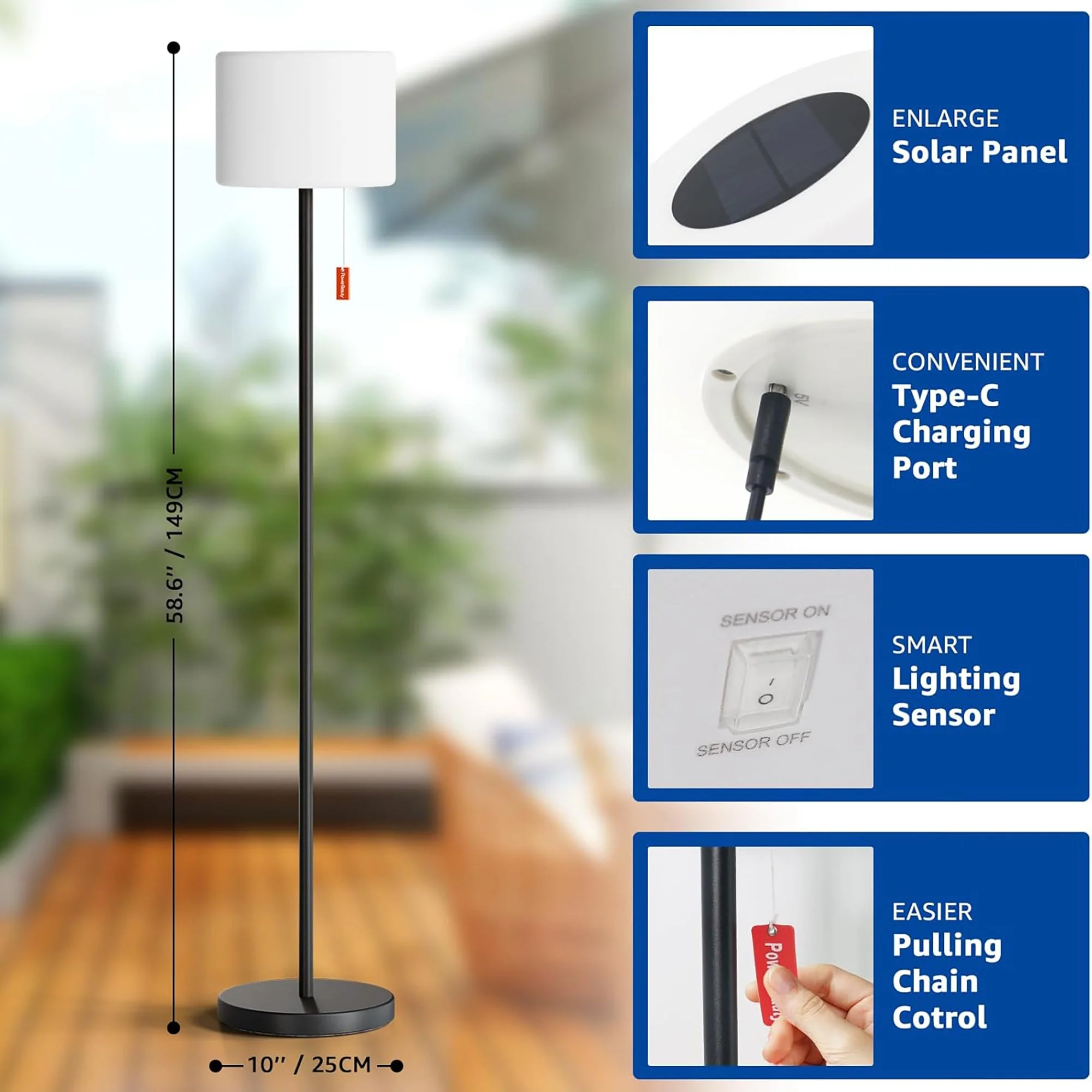 Rechargeable LED Floor Lamp - Image 8