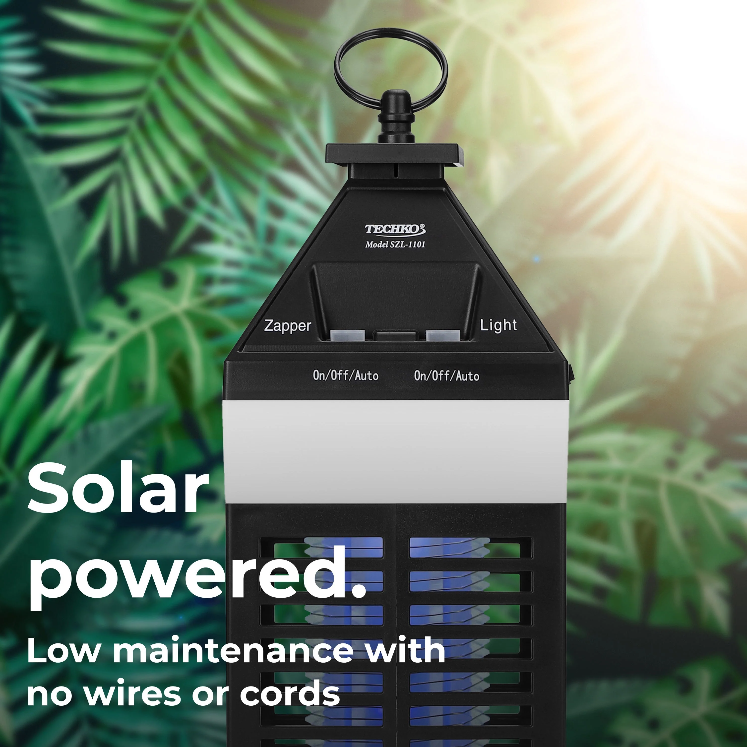 Solar Bug Zapper Lantern With 360º Easy-Clean Brush - Image 5
