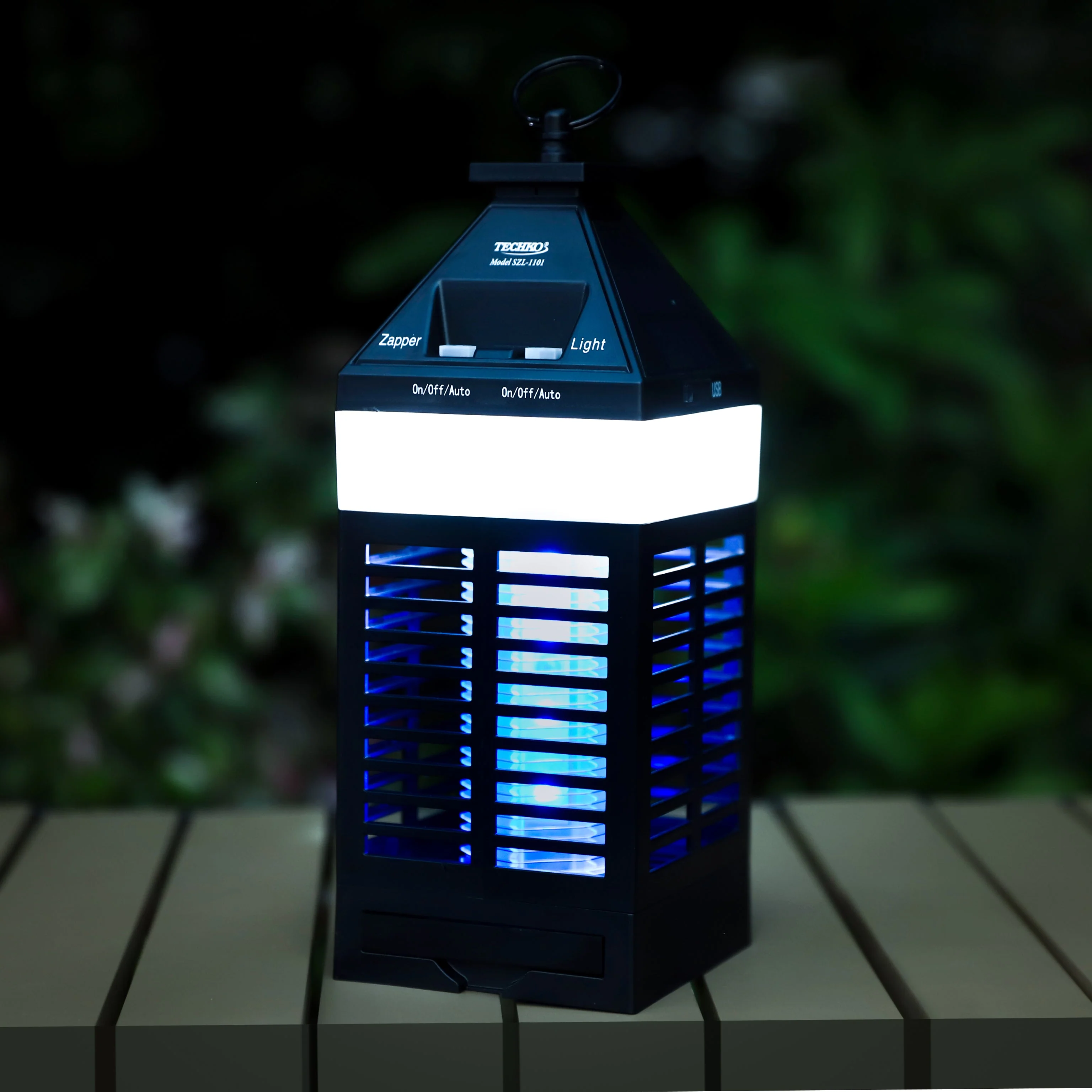 Solar Bug Zapper Lantern With 360º Easy-Clean Brush - Image 8