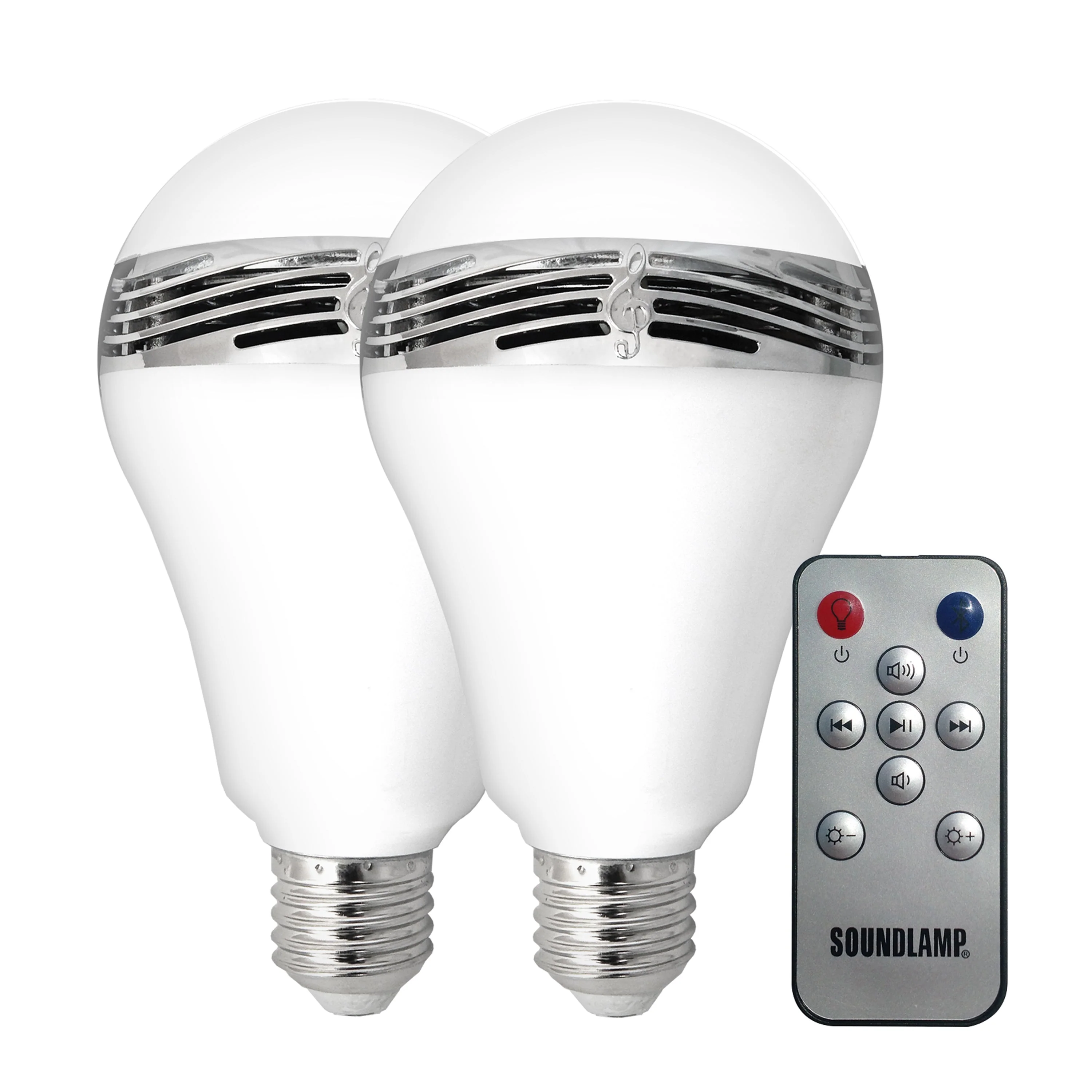 SOUNDLAMP Dimmable LED Light Bulb Bluetooth Speaker - 2 Pack - Image 5