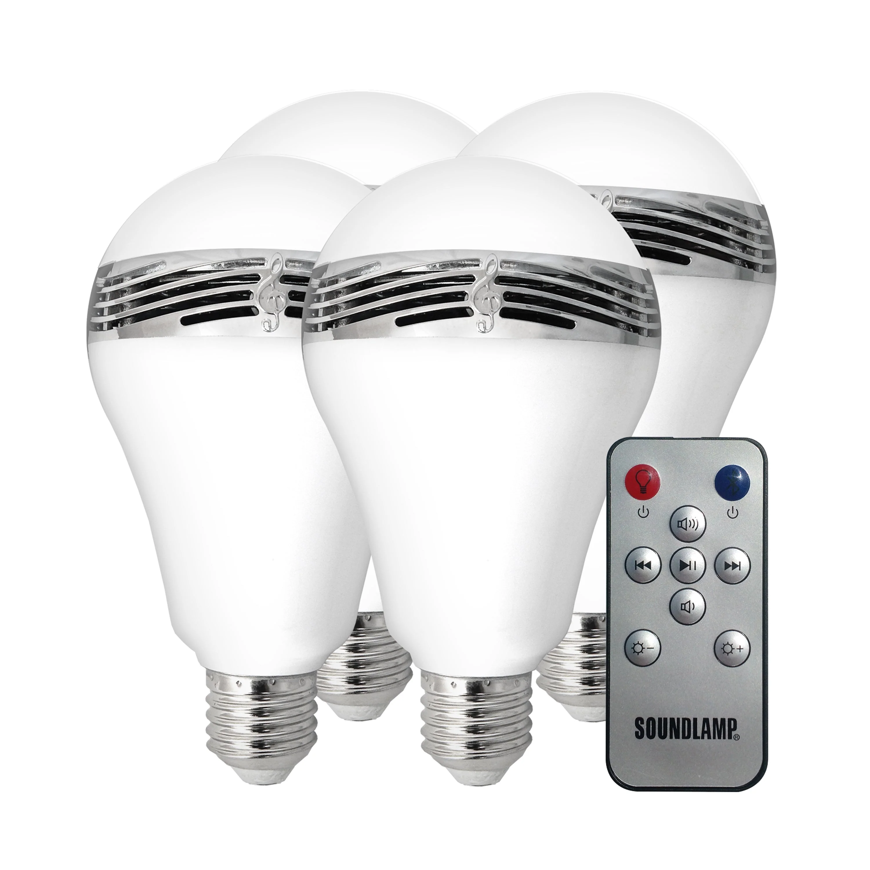 SOUNDLAMP Dimmable LED Light Bulb Bluetooth Speaker - 4 Pack - Image 5