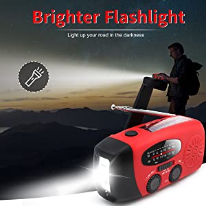 Storm Safe Emergency AM/FM/NOAA Weather Band Radio With Solar Flash Light and Built-in Phone Charger - Image 13
