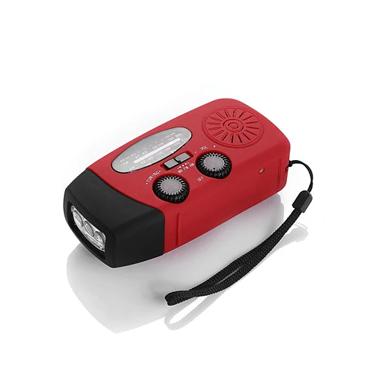 Storm Safe Emergency AM/FM/NOAA Weather Band Radio With Solar Flash Light and Built-in Phone Charger - Image 3