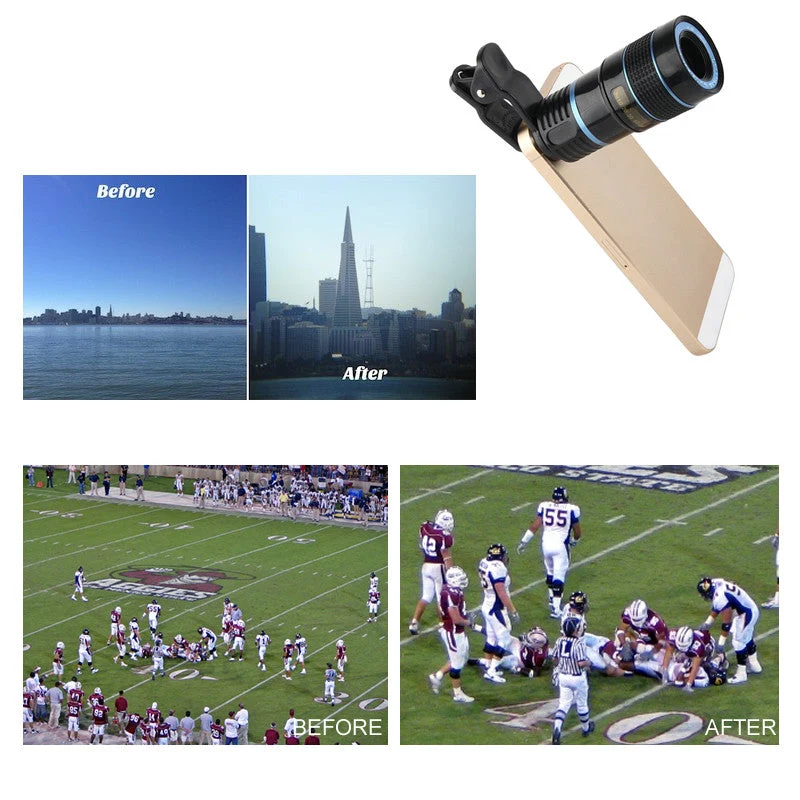 Telephoto PRO Clear Image Lens Zooms 8 Times Closer! for All Smart Phones & Tablets With Camera - Image 4