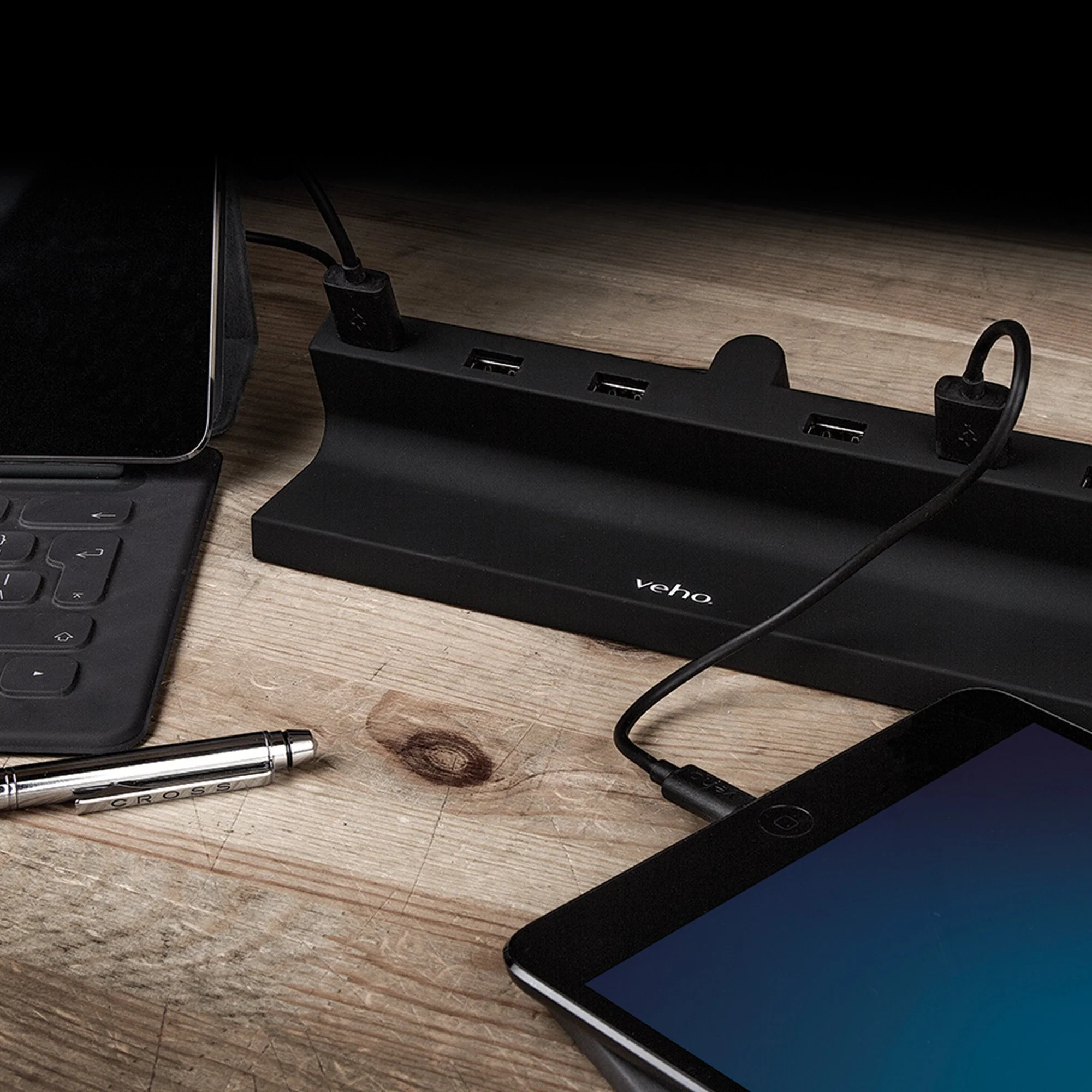 Veho TA-6 Desktop 6 Port USB Charging Hub with 2.4A Output – Black - Image 8