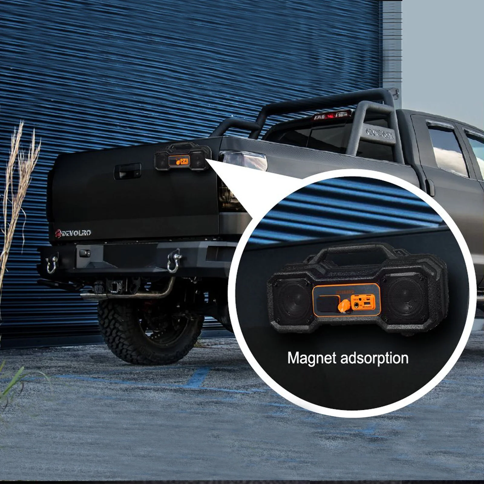 Waterproof Jobsite Bluetooth Portable Boombox Radio - Image 5